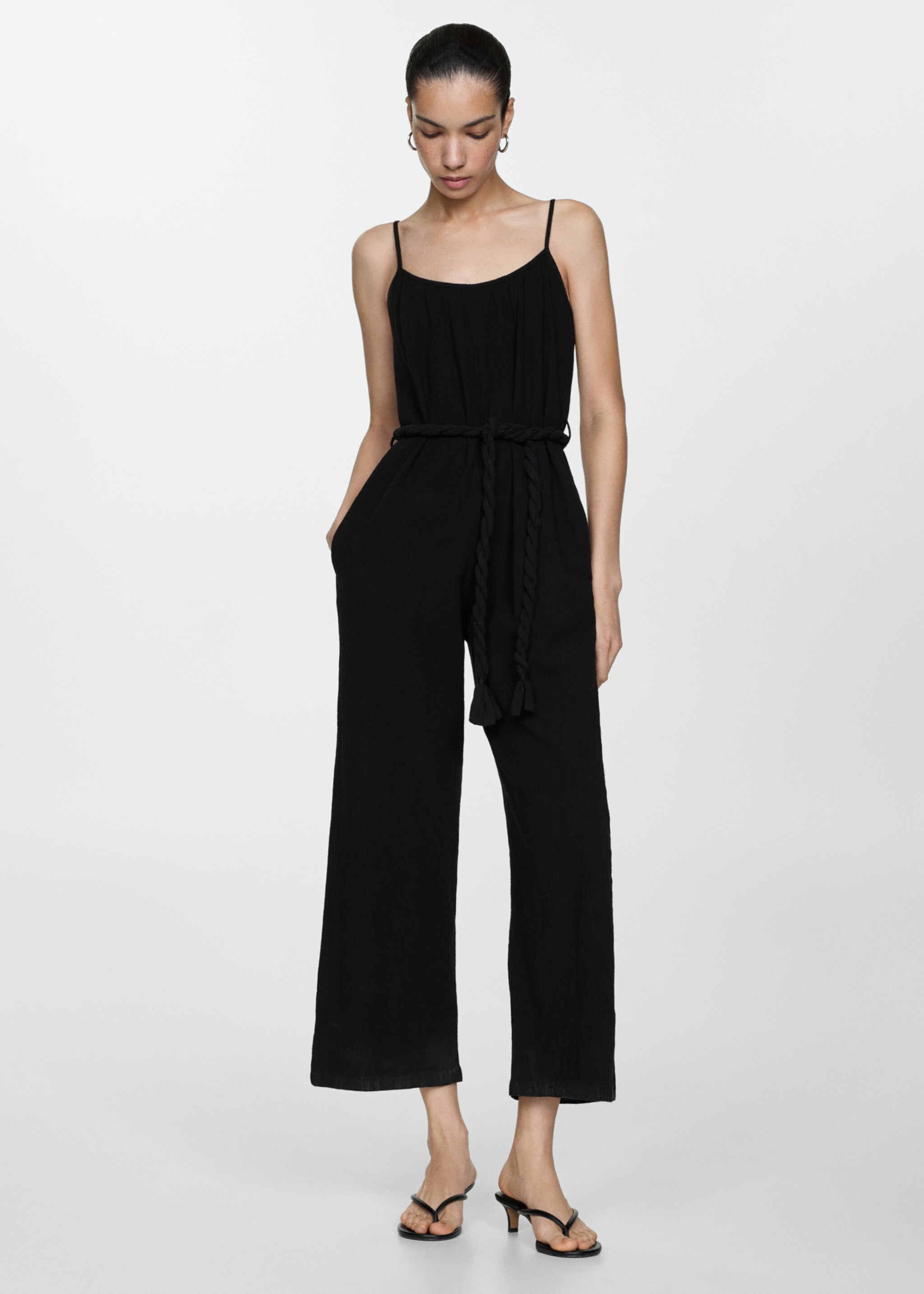 Dungarees with drawstring - General plane