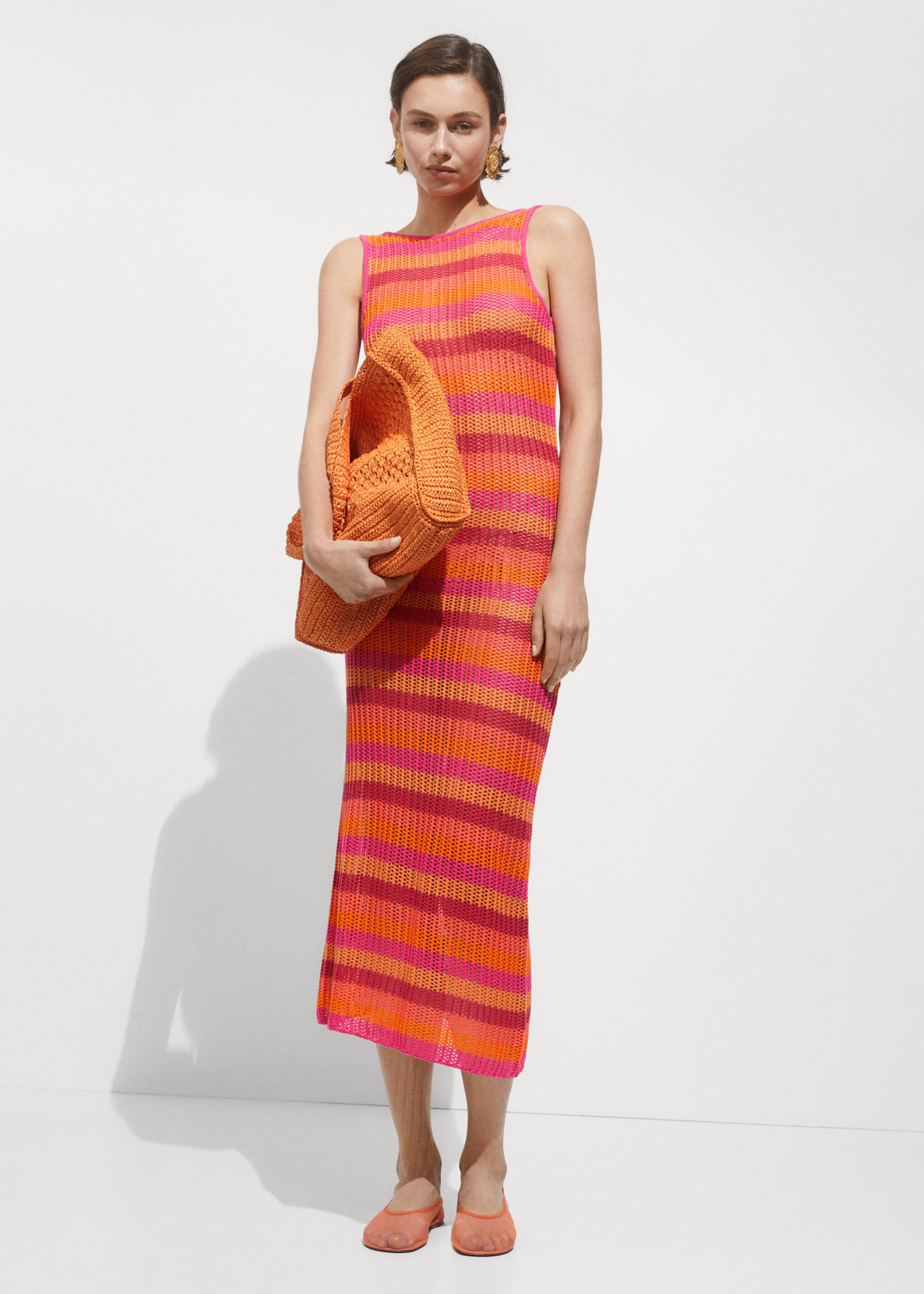 Robe crochet à rayures - Plan général