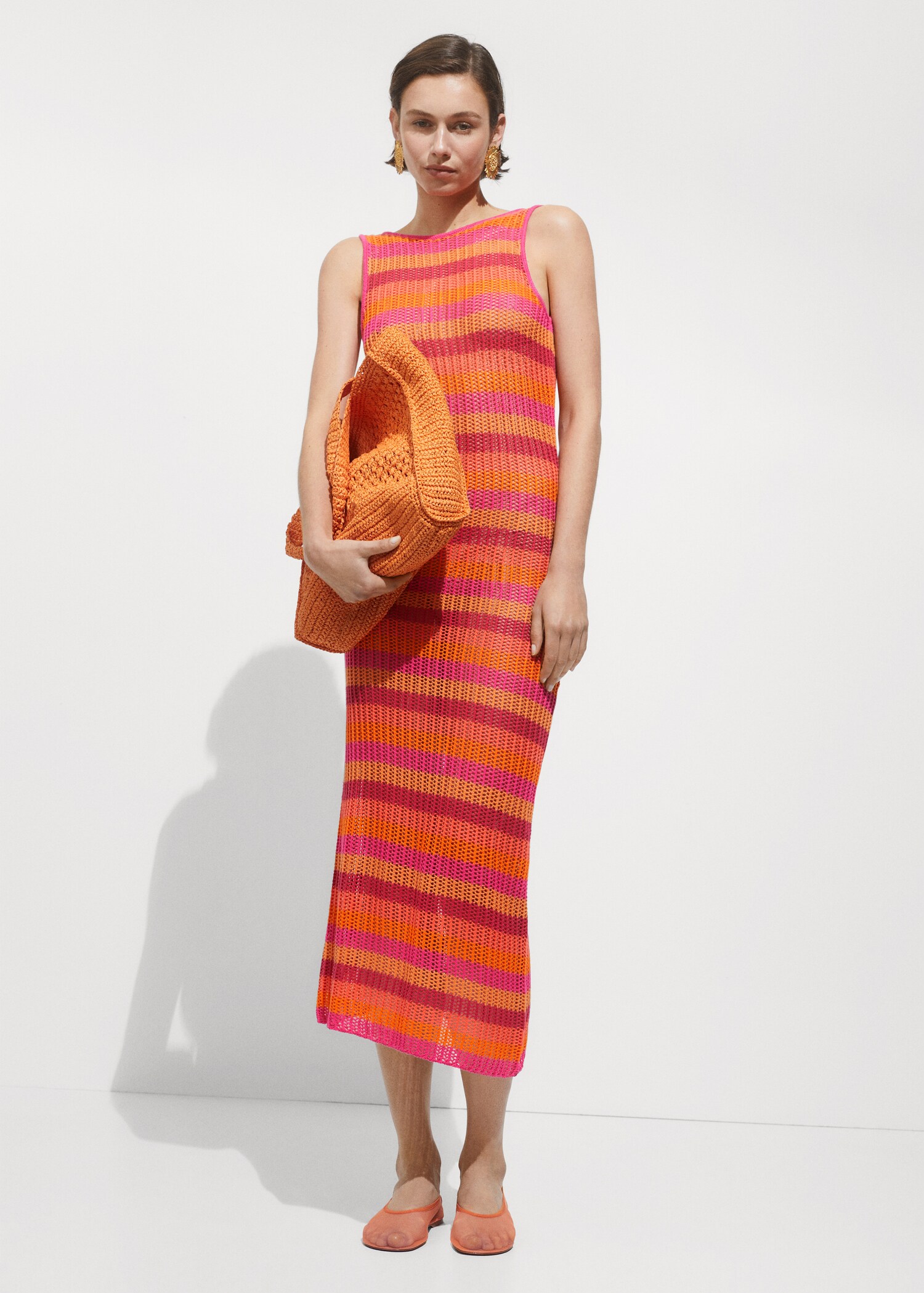 Robe crochet à rayures - Plan général