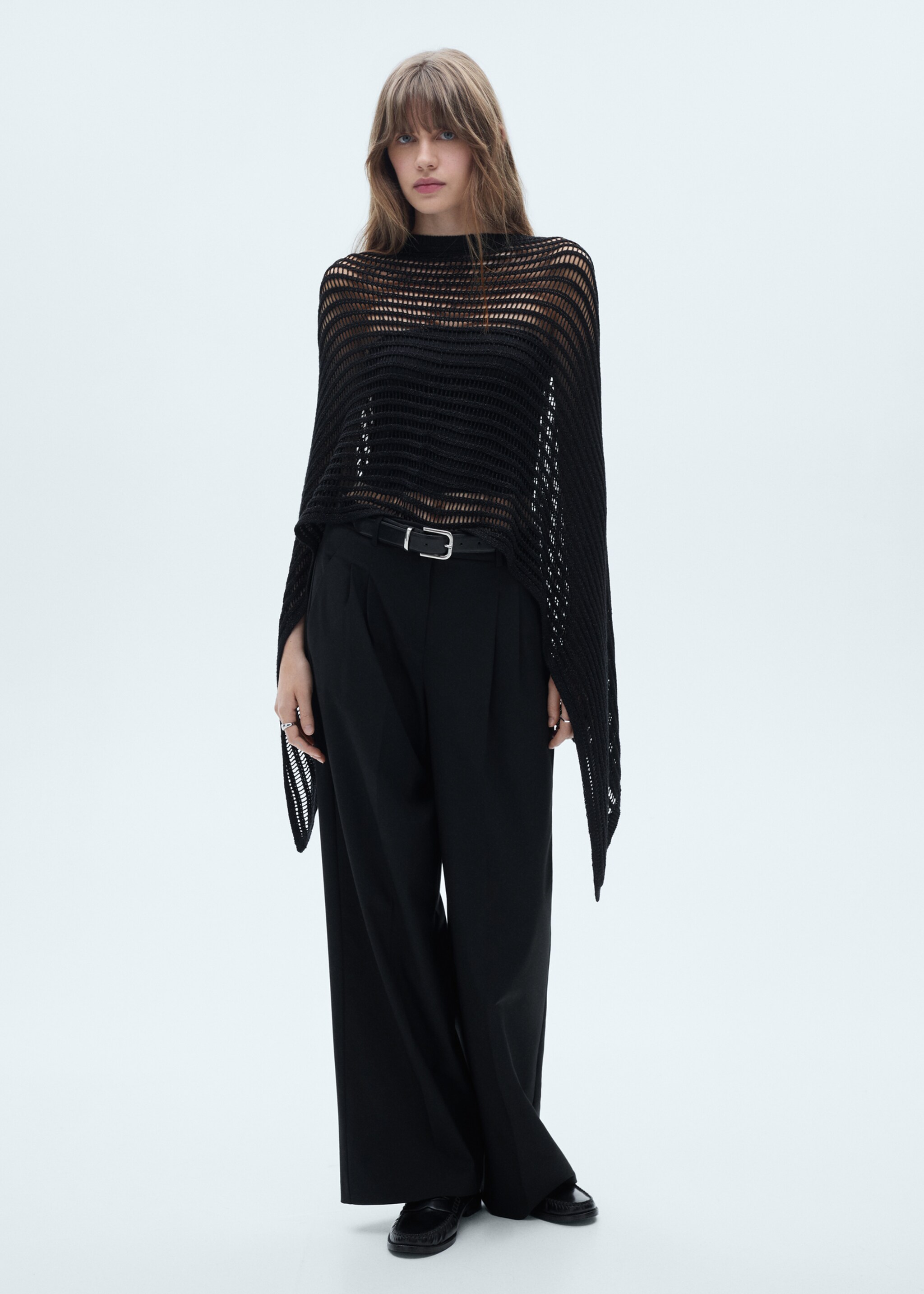 Crochet lurex cape - General plane