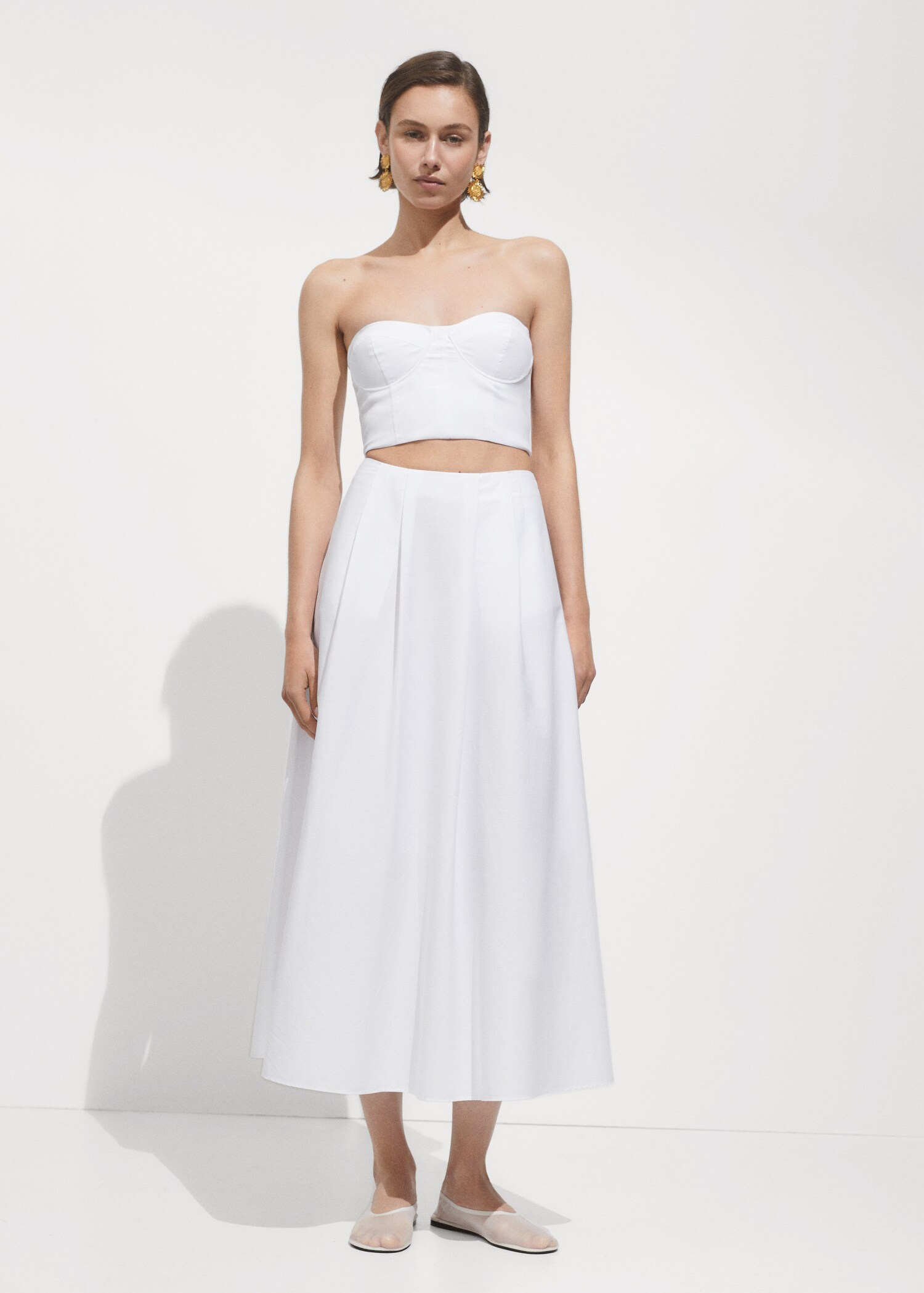 Schulterfreies Crop-Top - Allgemeine Ansicht