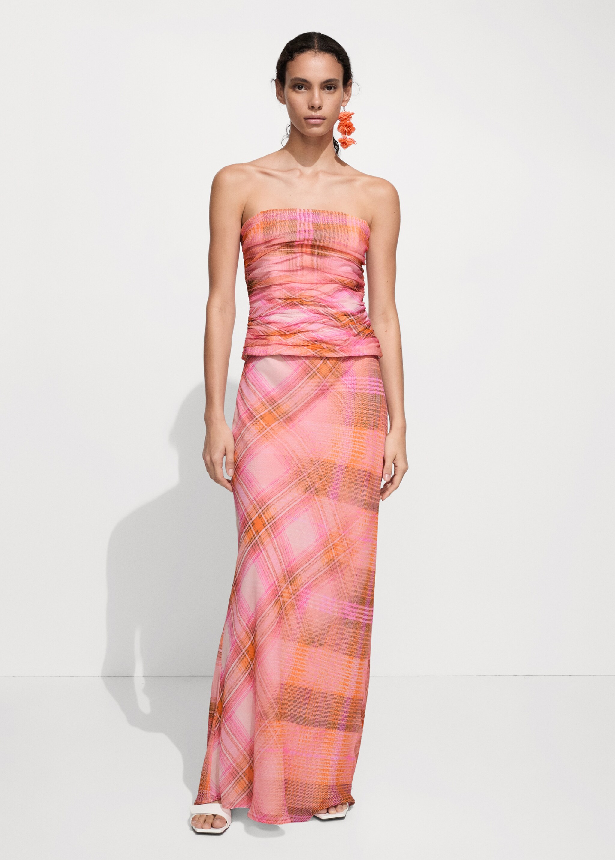 Printed long skirt - General plane