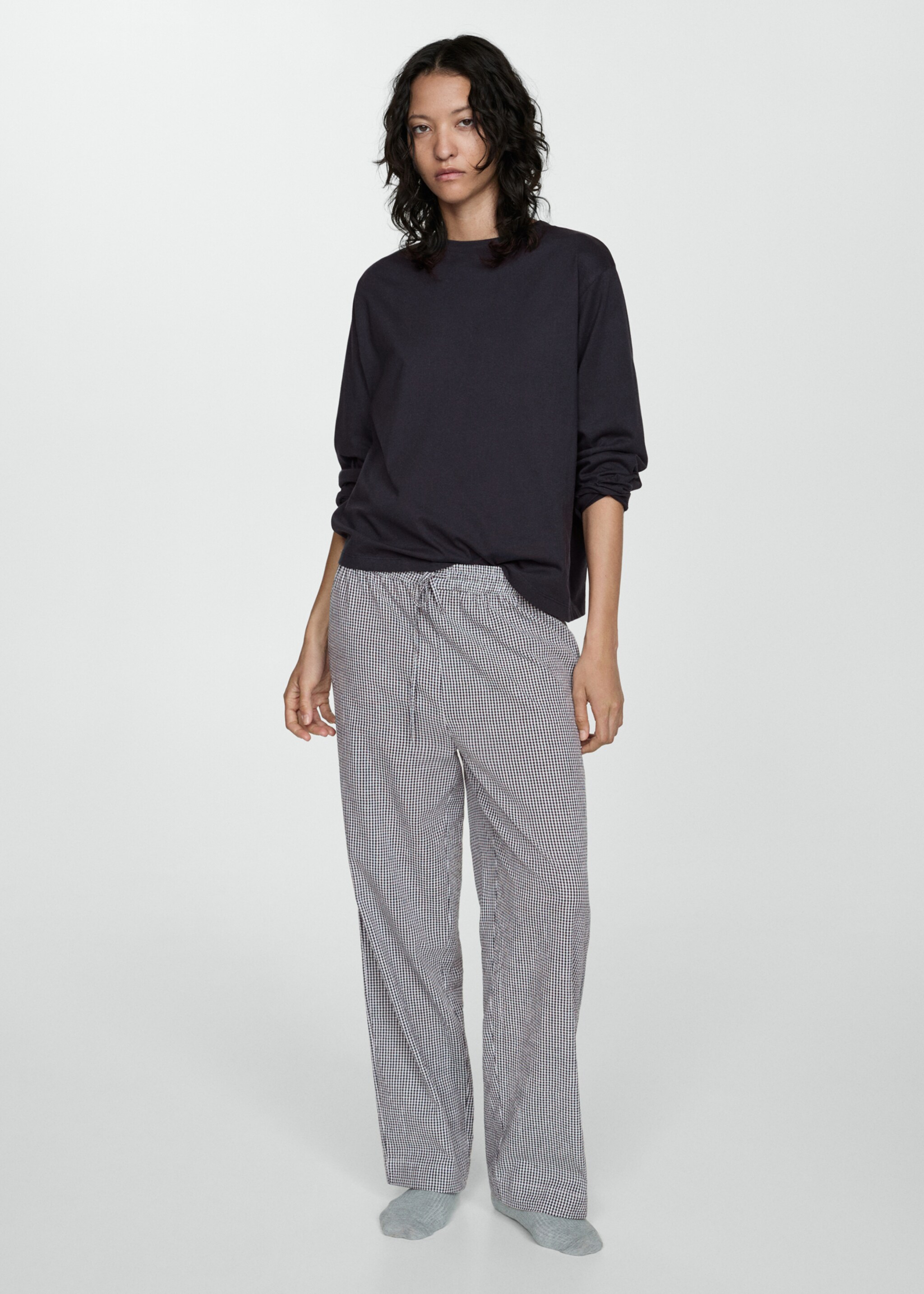 Two-piece cotton pyjamas - General plane, Dark Navy. Ref: 77080574-00.