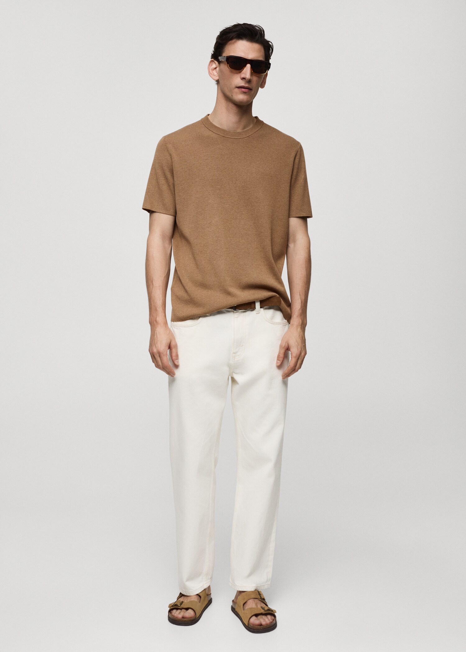 Knit cotton T-shirt - General plane