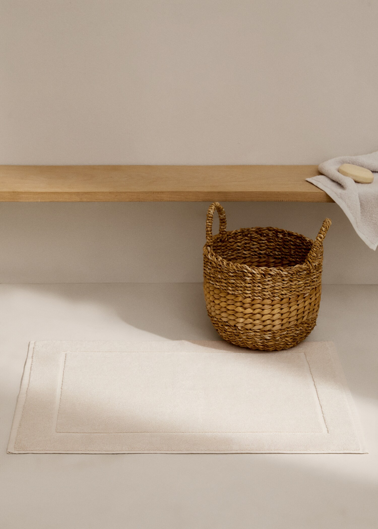 100% cotton bath mat - General plane