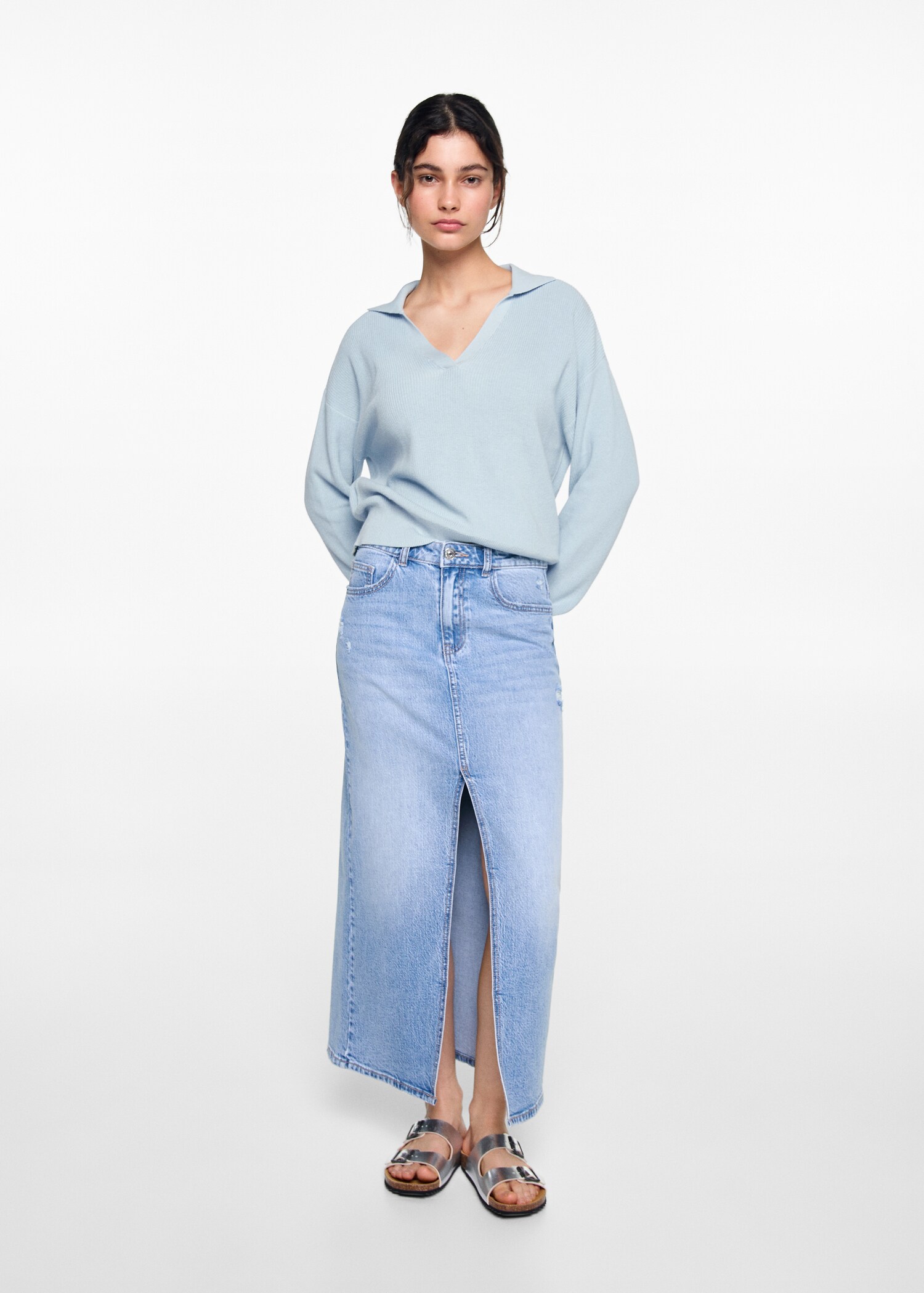 Polo neck sweater - General plane
