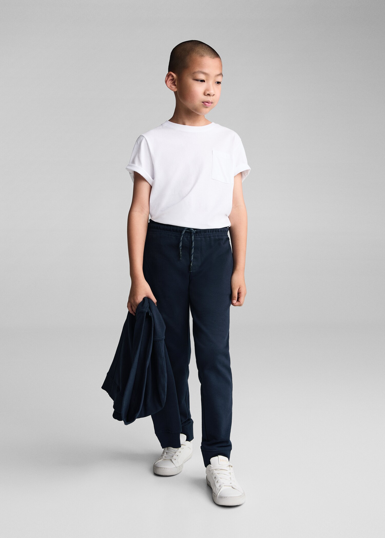 Cotton jogger-style trousers - General plane