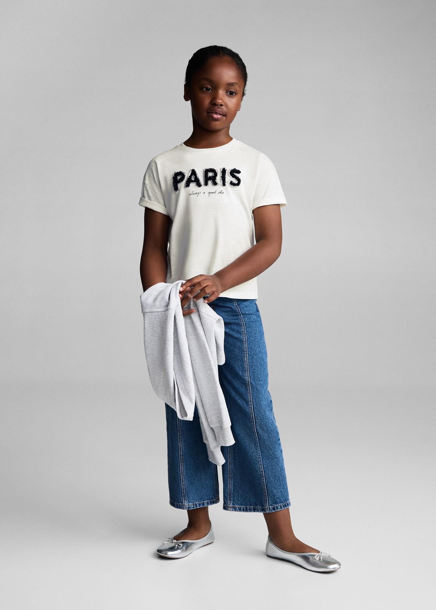 Bead printed T-shirt - General plane