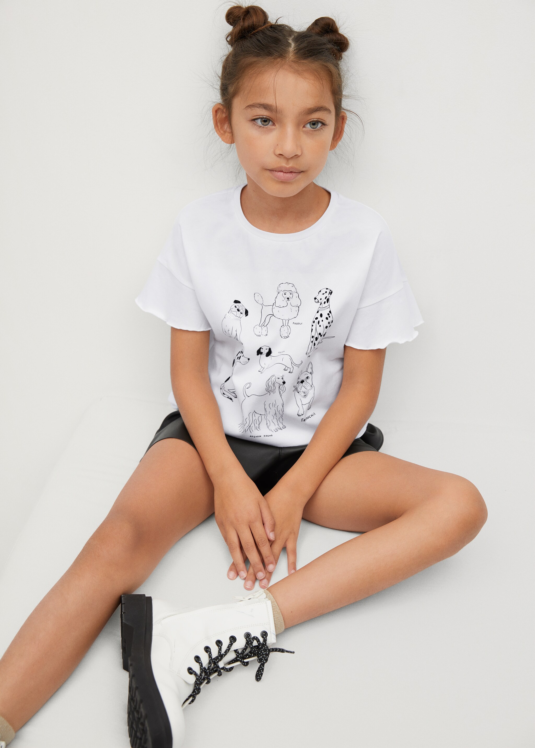 Camiseta estampada detalle lentejuelas - Plano general