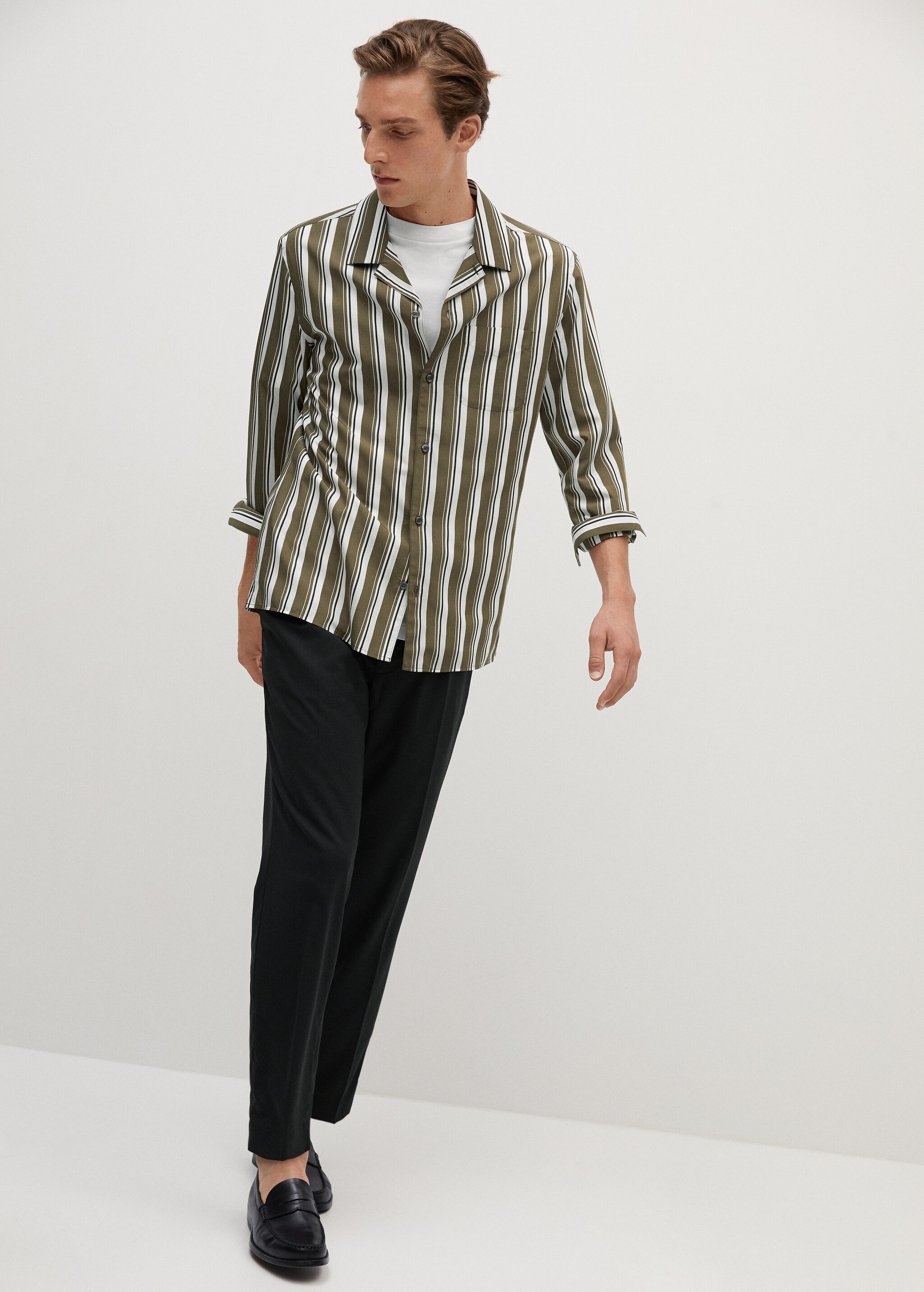 Chaleco traje slim fit tejido strech - Plano general