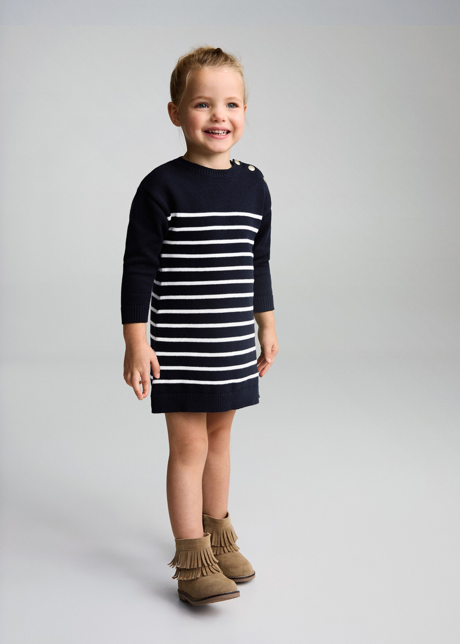 Striped sweater dress - General plane