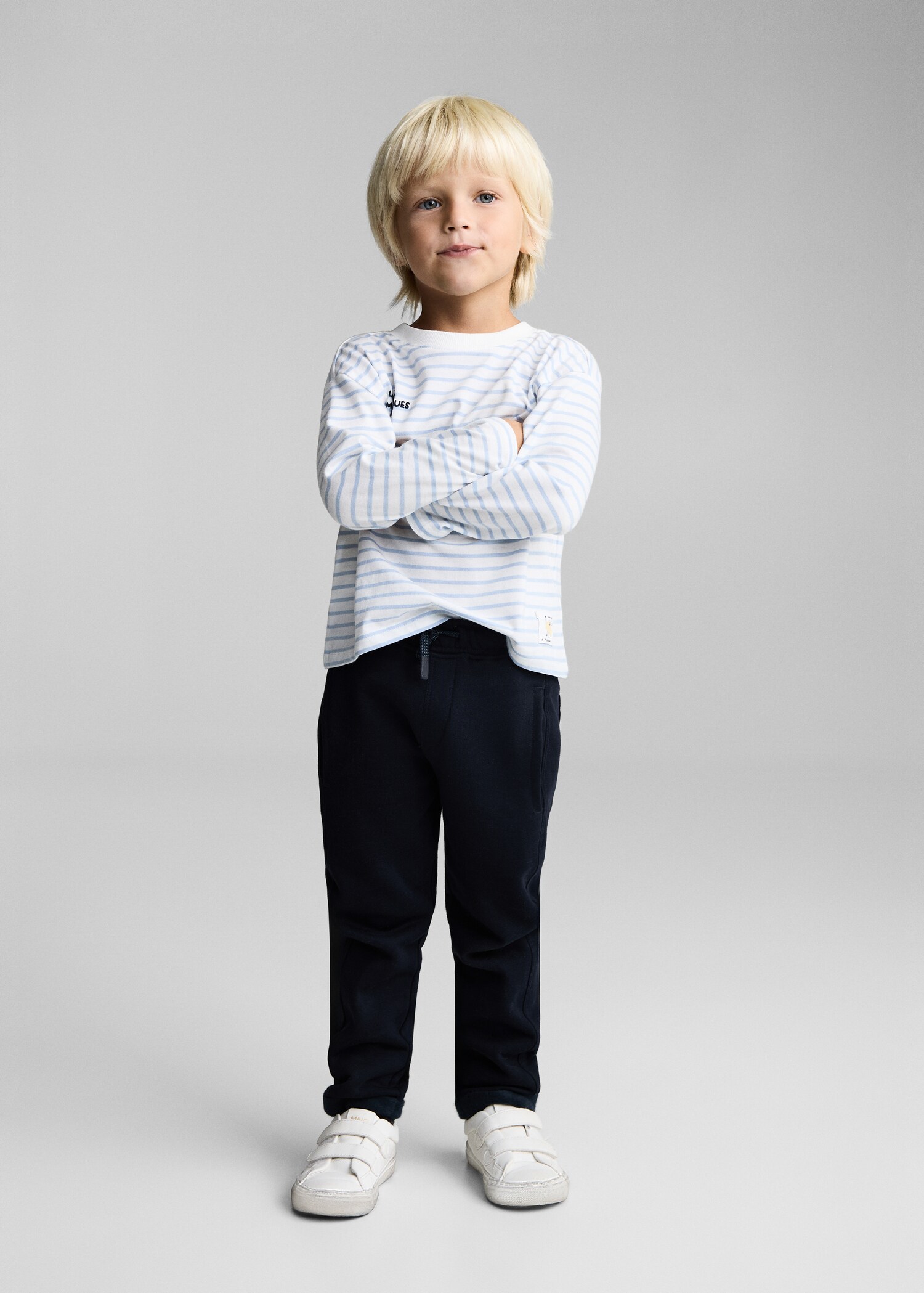 Cotton jogger-style trousers - General plane