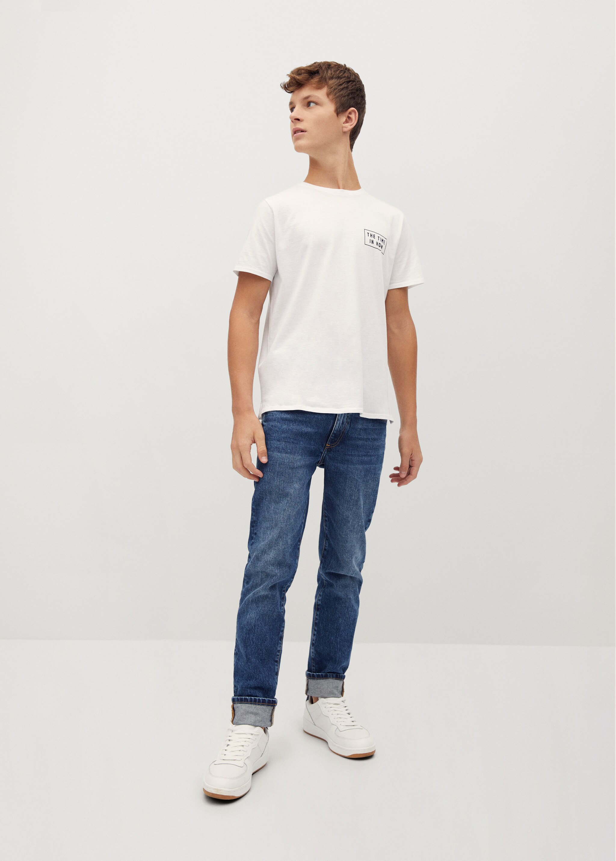 Džíny slim fit oprání vintage - Celkový náhled