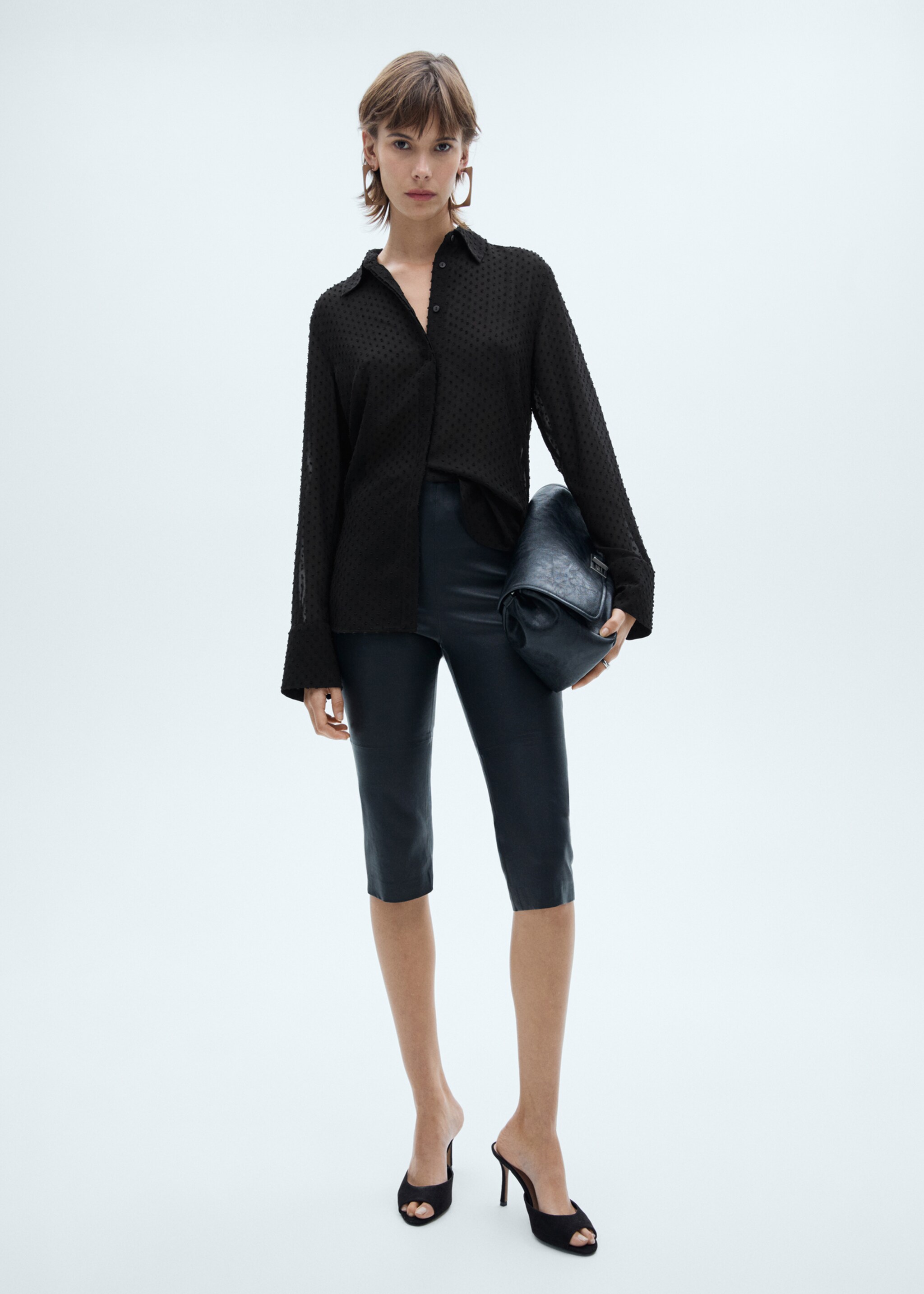 Plumeti shirt with hidden buttons - General plane, Black. Ref: 77088263-00.