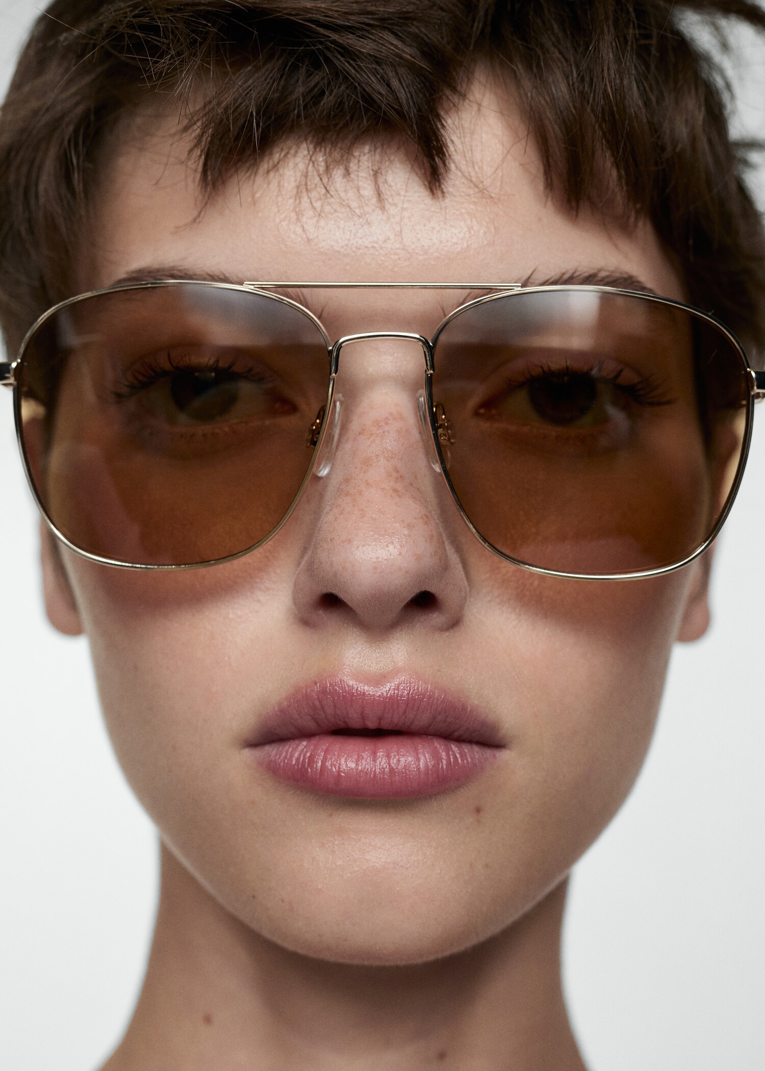 Sonnenbrille mit Metallfassung - Allgemeine Ansicht