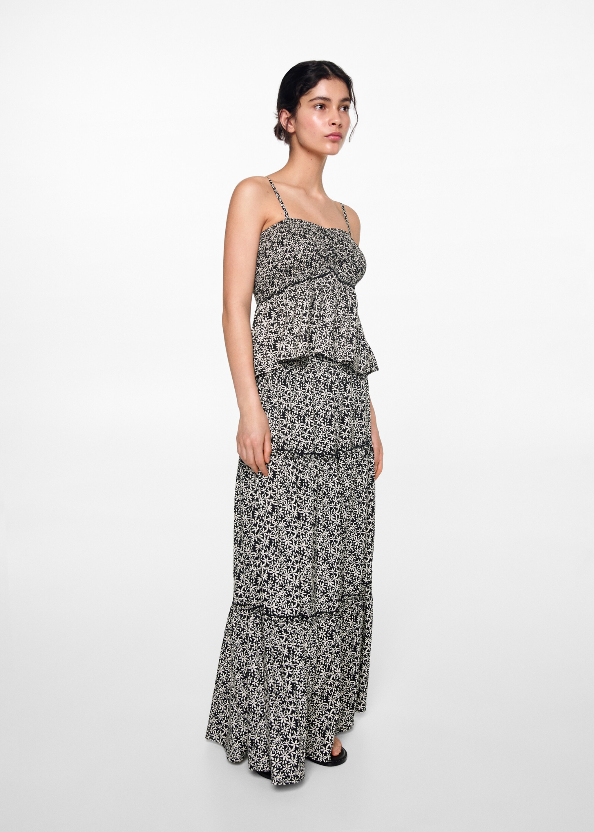 Printed long skirt - General plane