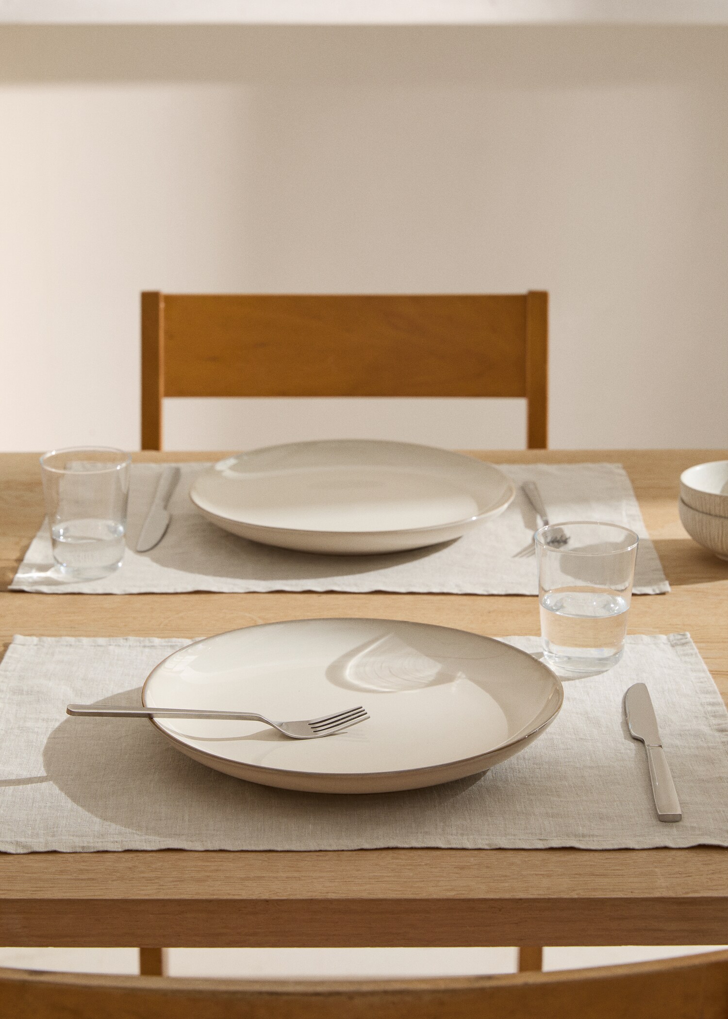 100% plain linen placemat - General plane