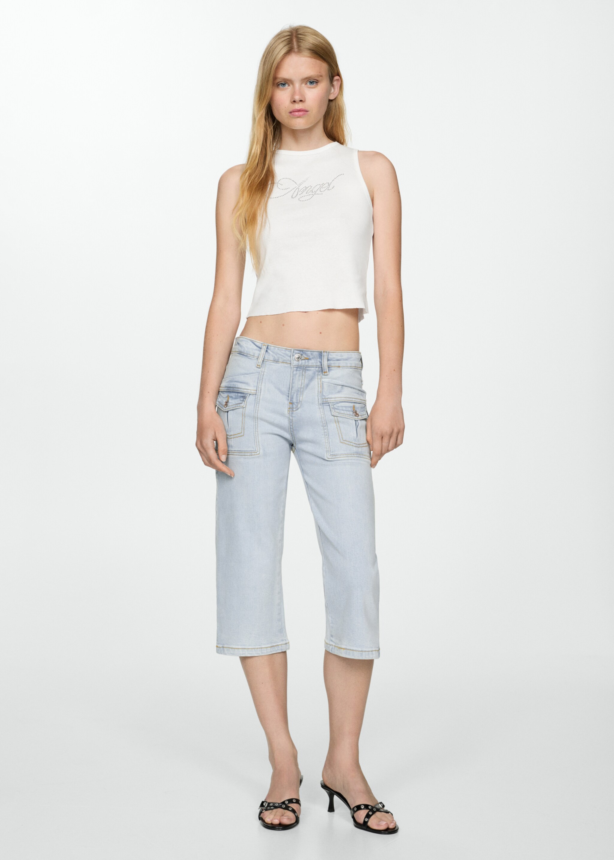 Gerade Capri-Jeans - Allgemeine Ansicht