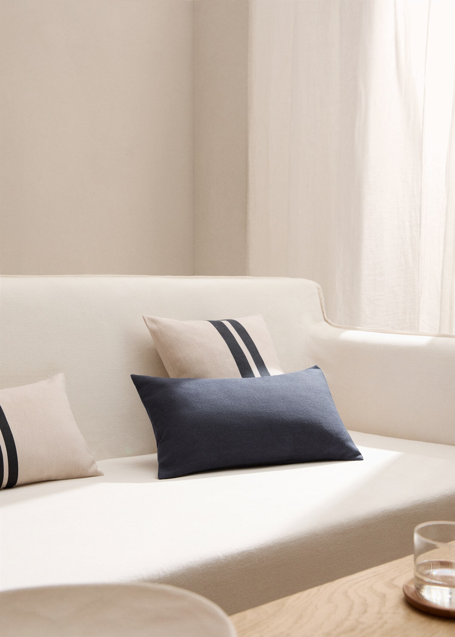 Cotton cushion cover 30x50cm - General plane