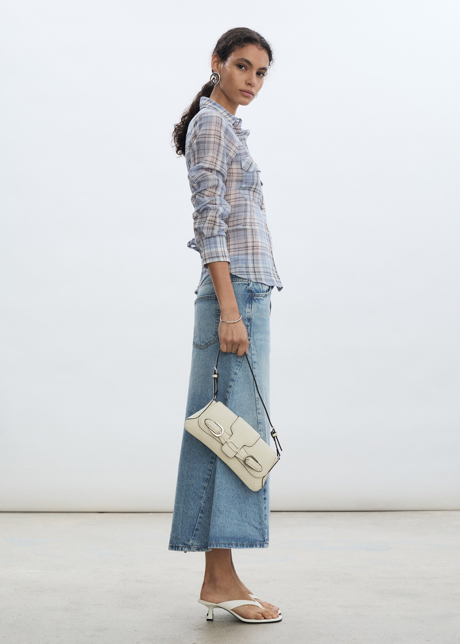 Chemise à carreaux en coton - Plan général
