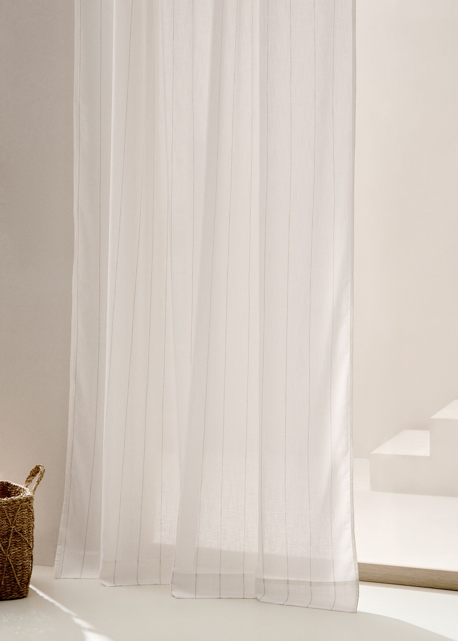 Striped cotton curtain - General plane