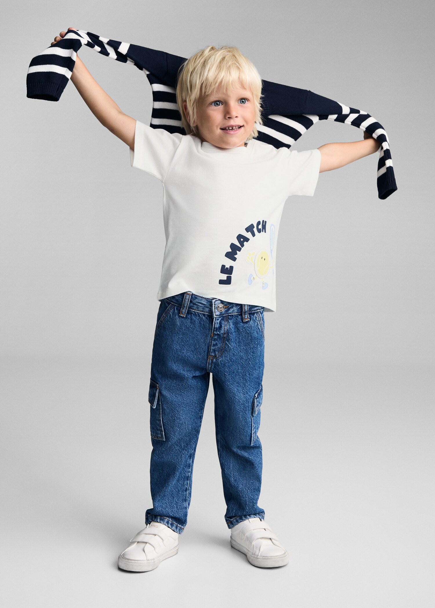 Printed cotton-blend t-shirt - General plane