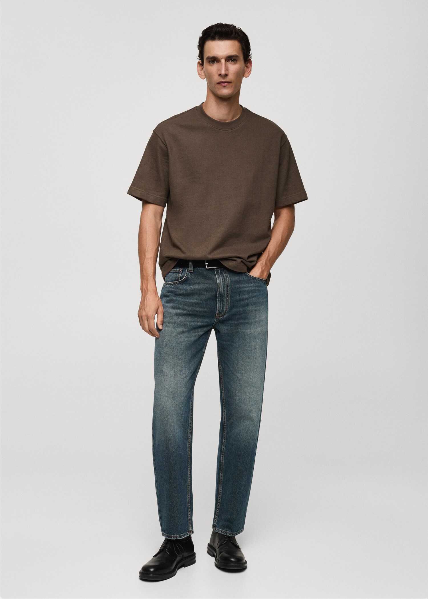 Relaxed Fit-T-Shirt aus 100 % Baumwolle - Allgemeine Ansicht