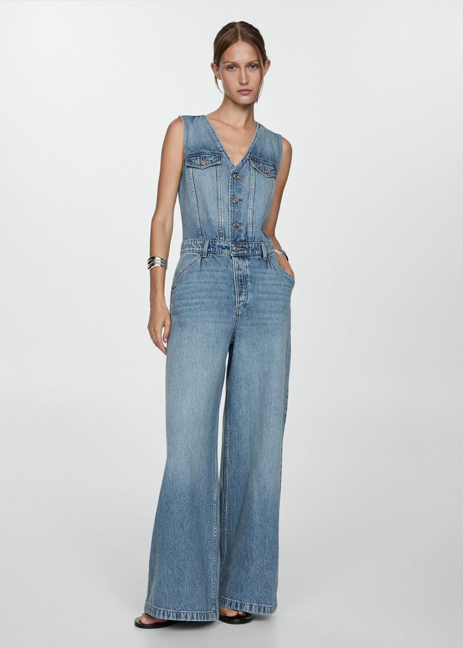 Combi-pantalon en jean - Plan général