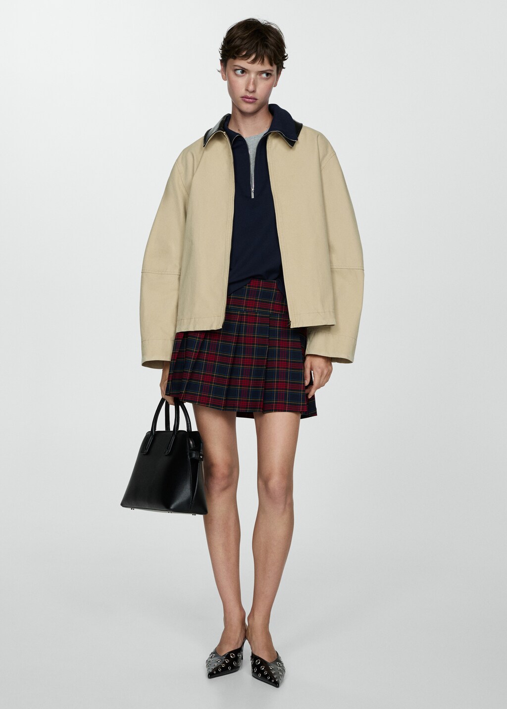 Monica check pleats mini skirt black M▲ Monika Black Micro Mini Skirt – FINESSE