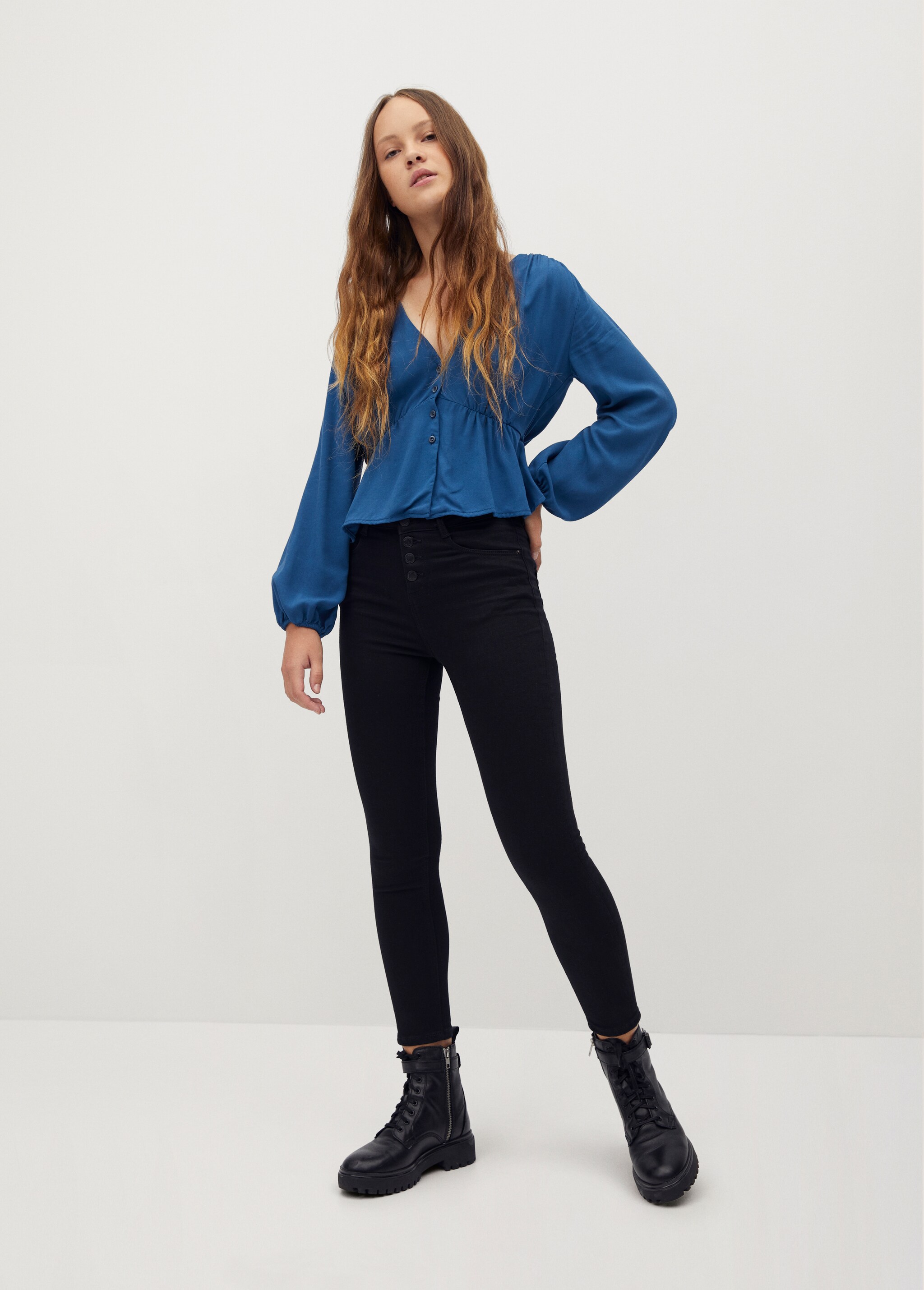 Jeans tiro alto - Plano general