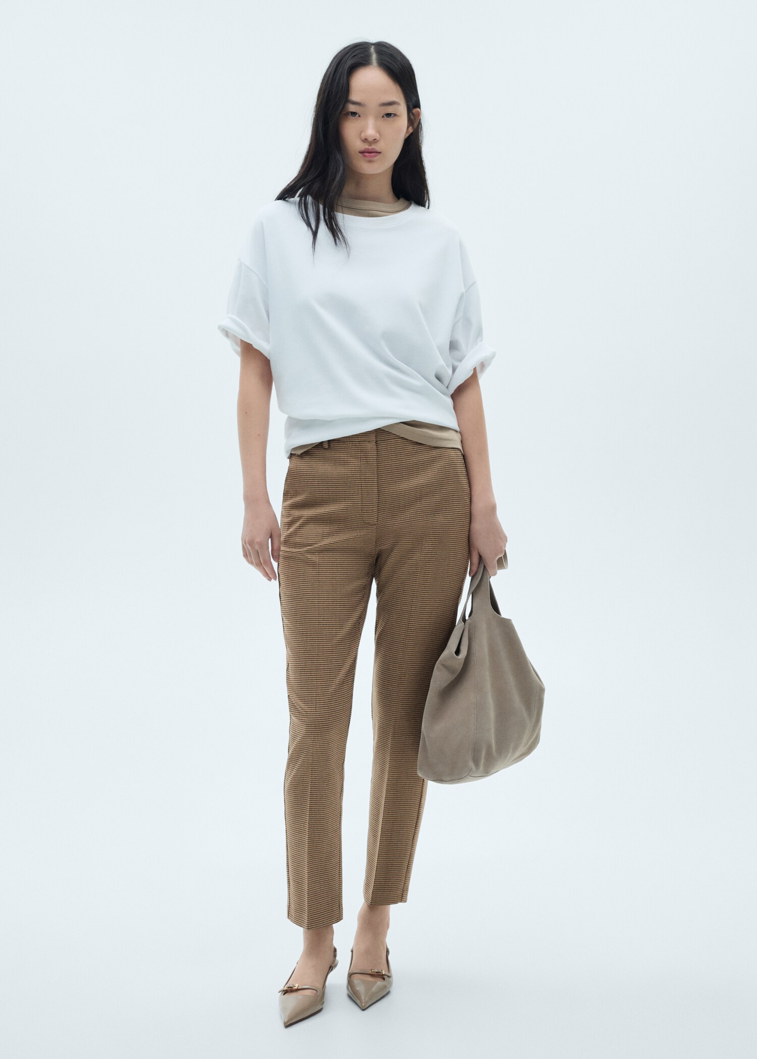 Skinny Hose mit mittelhohem Bund - Allgemeine Ansicht