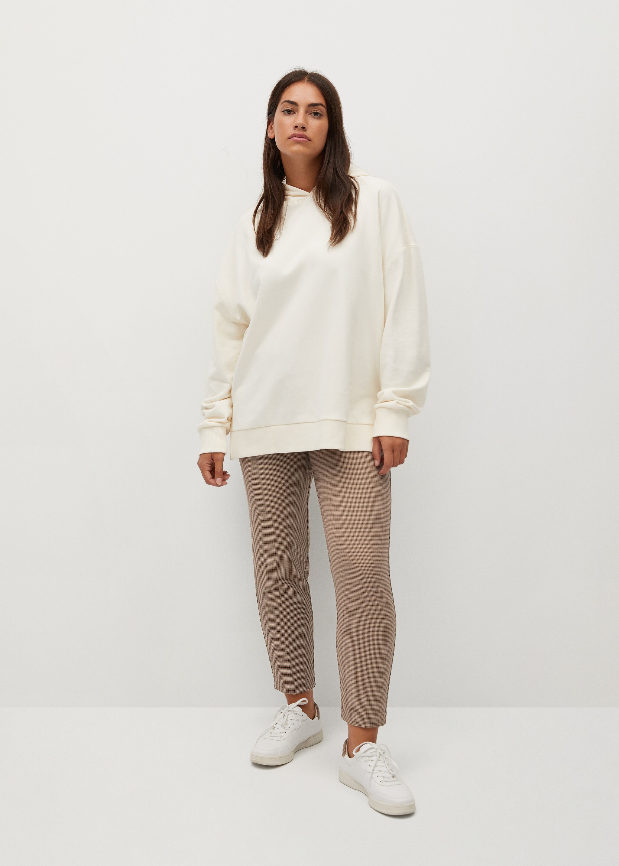 Slim-fit cropped trousers - General plane