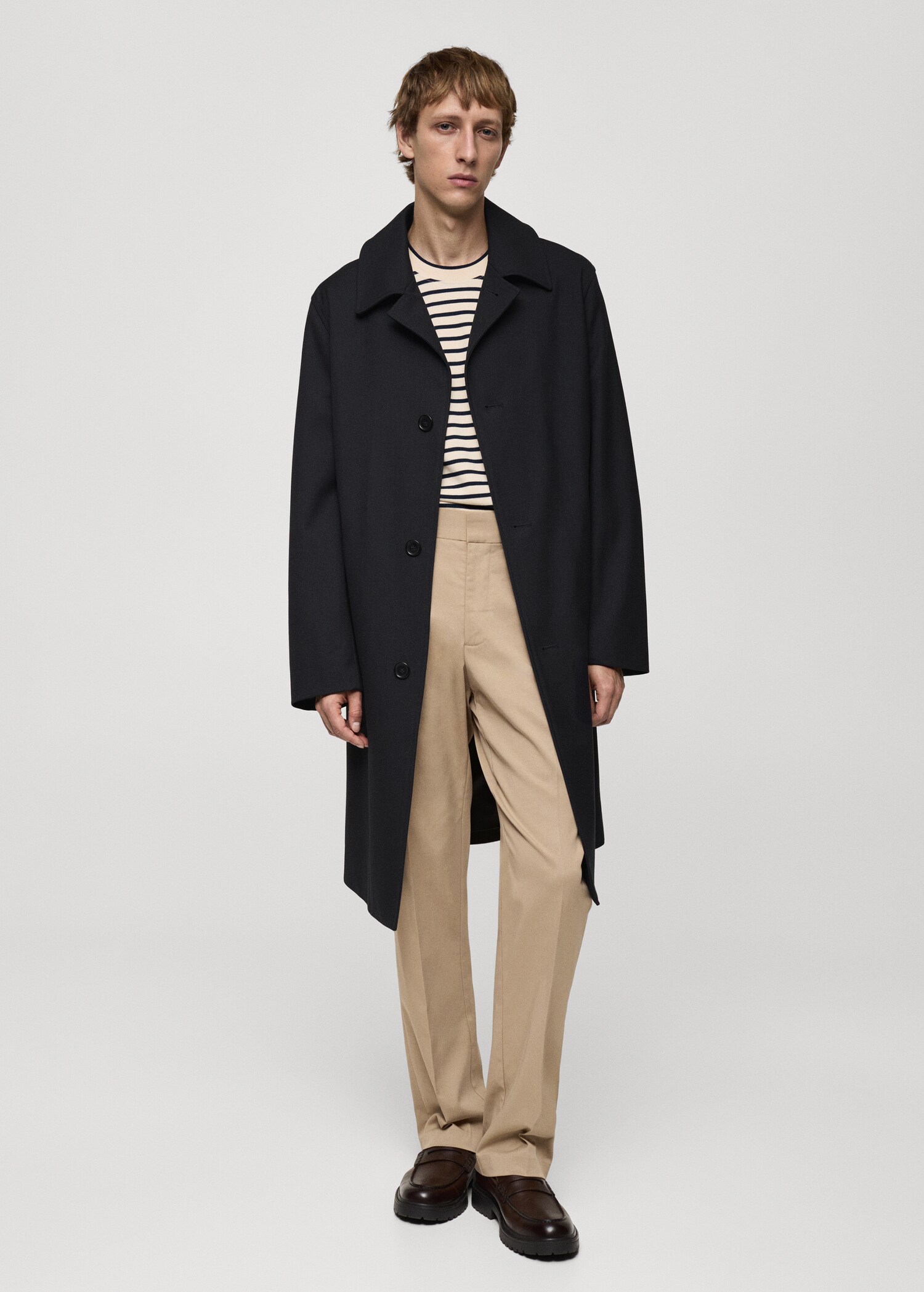 Gabardina oversize comfort stretch - Plano general