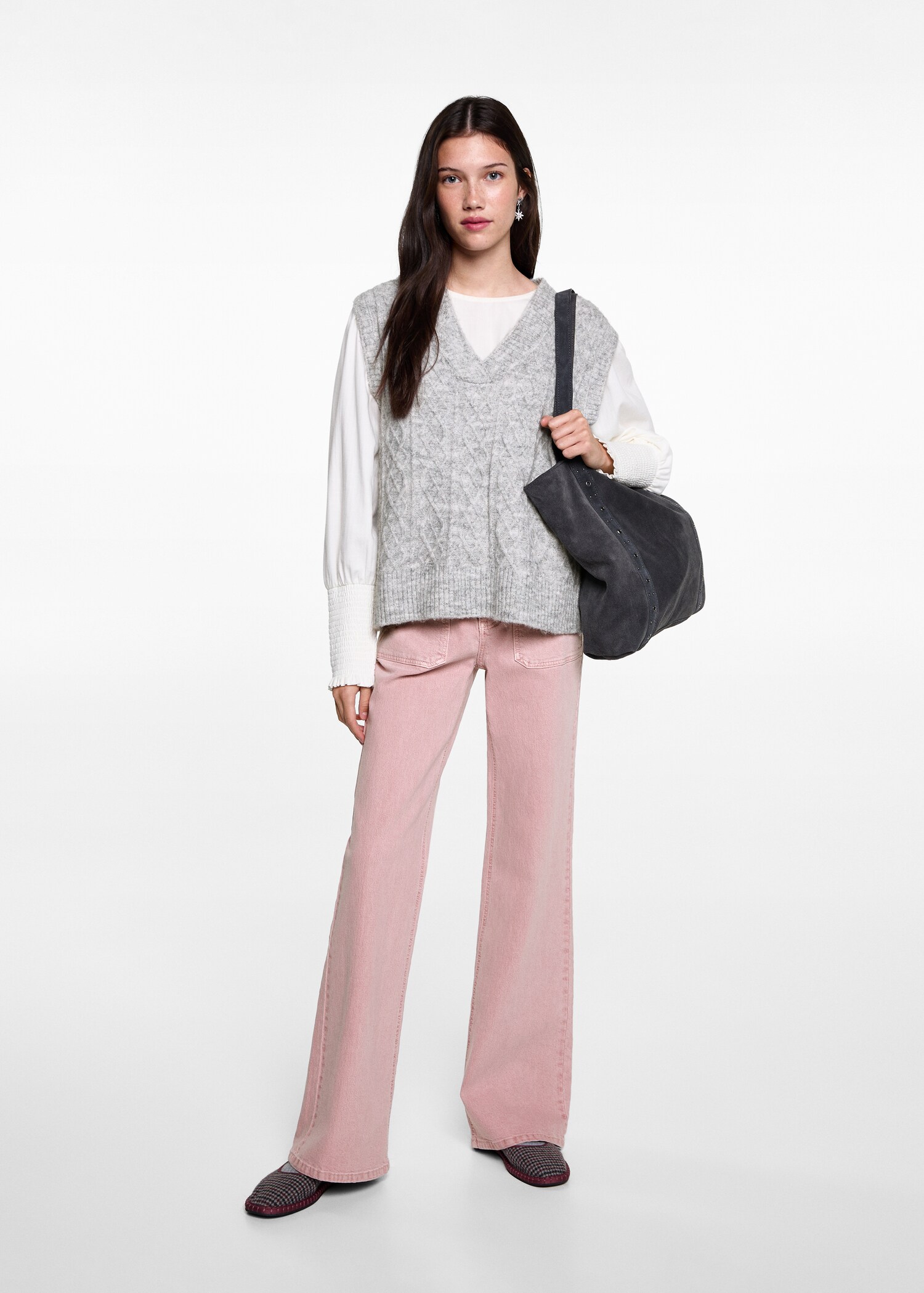 Braided-knit vest - General plane