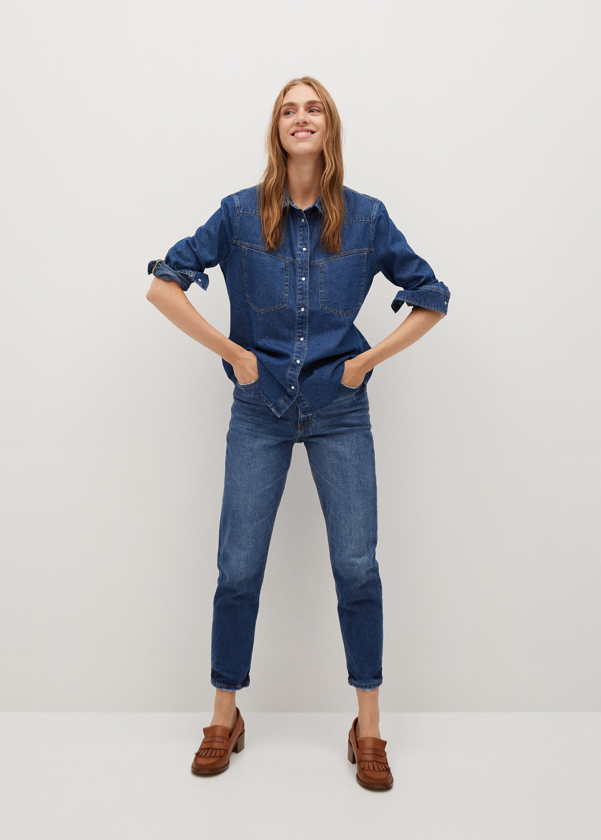 Camisa denim algodón - Plano general