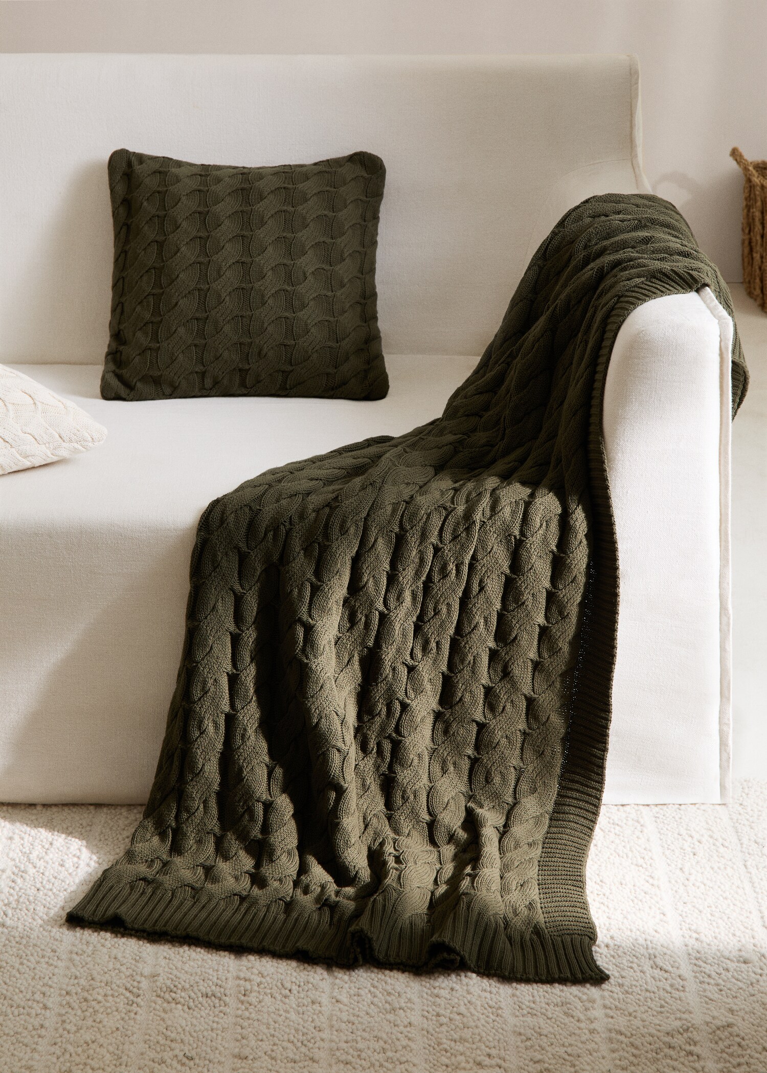 Braided-design blanket 130x180cm - General plane