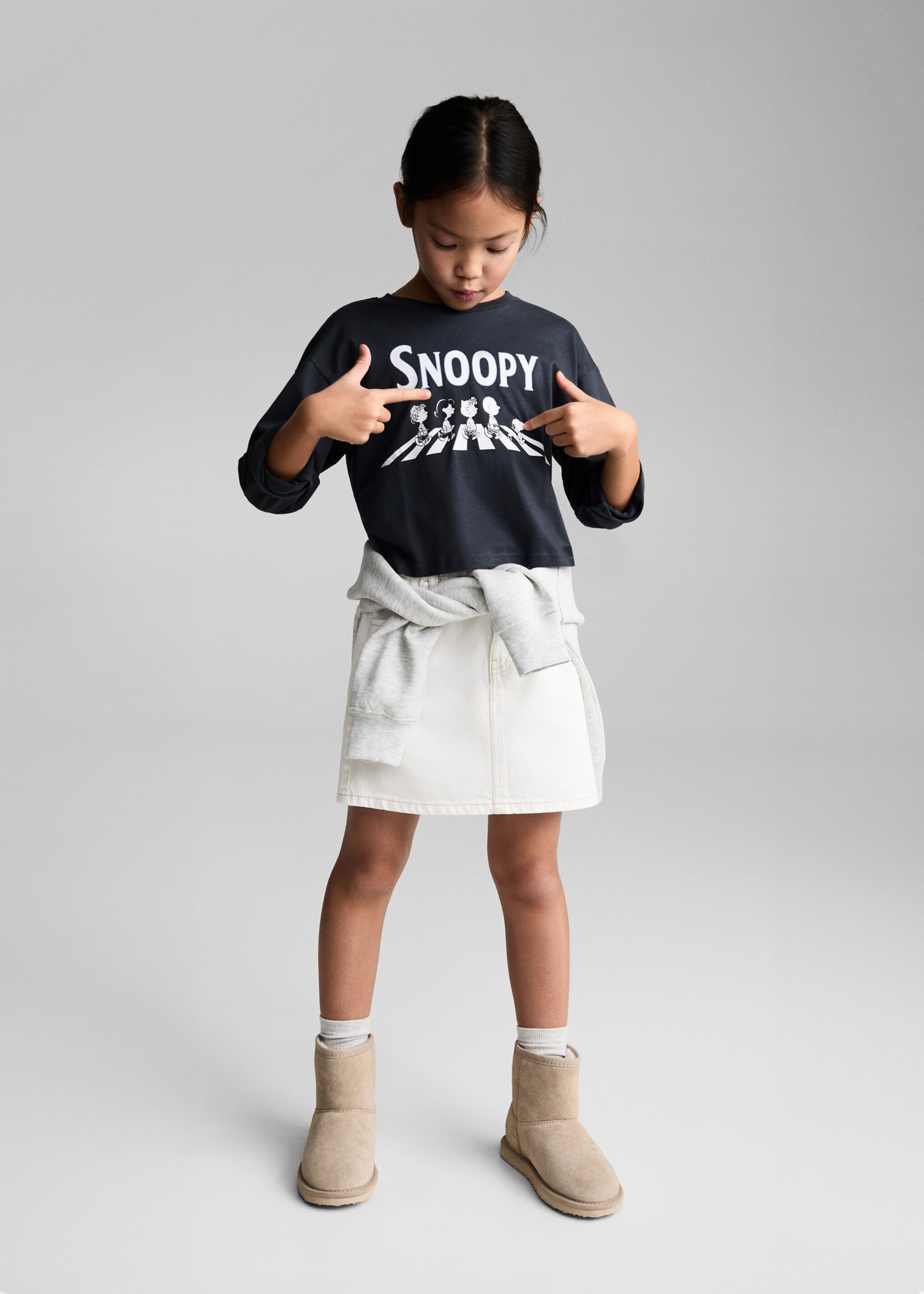 Snoopy long-sleeved t-shirt - General plane, Dark Navy. Ref: 77097681-00.