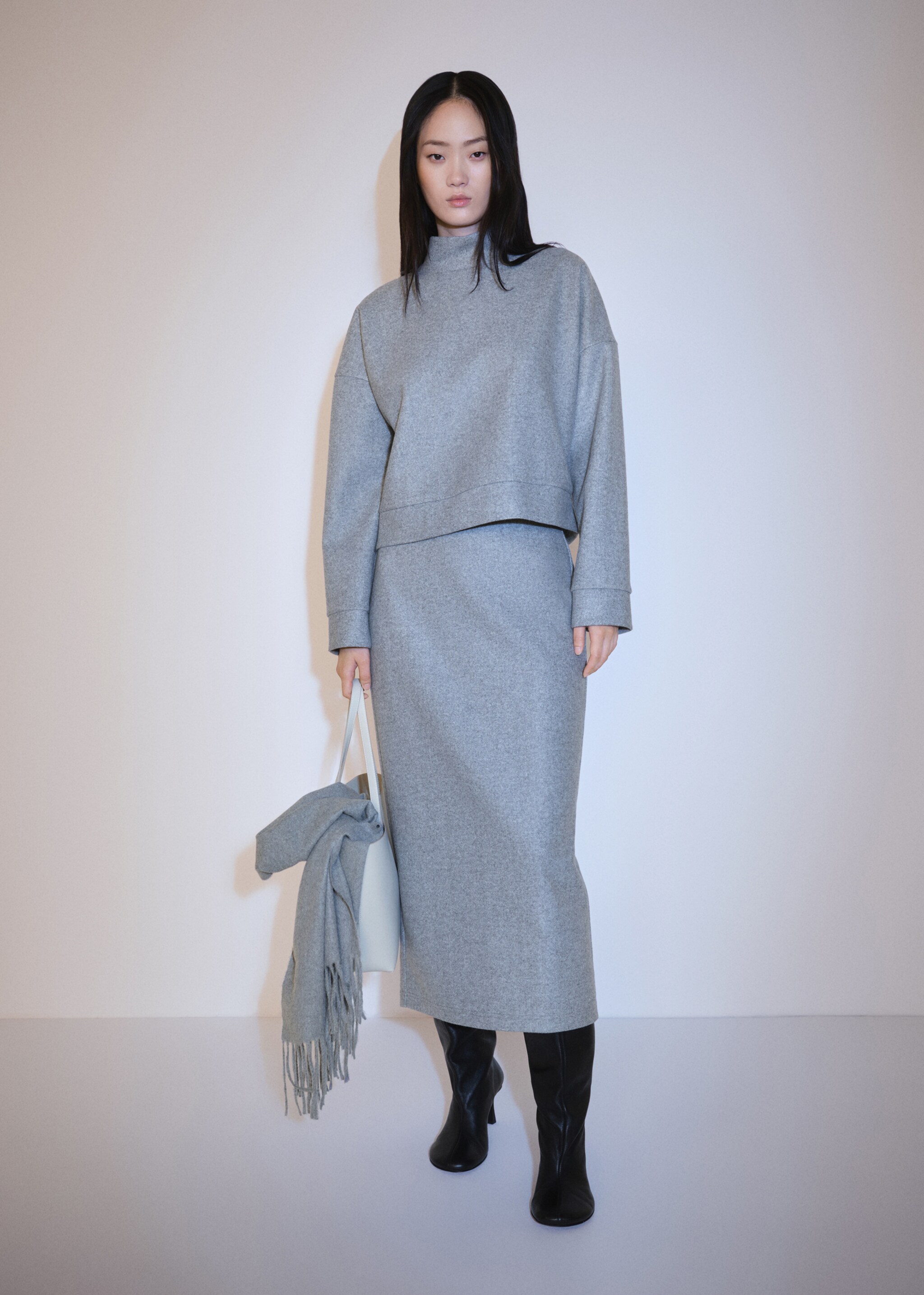 Sweatshirt midi brim - General plane, Grey. Ref: 77097685-00.