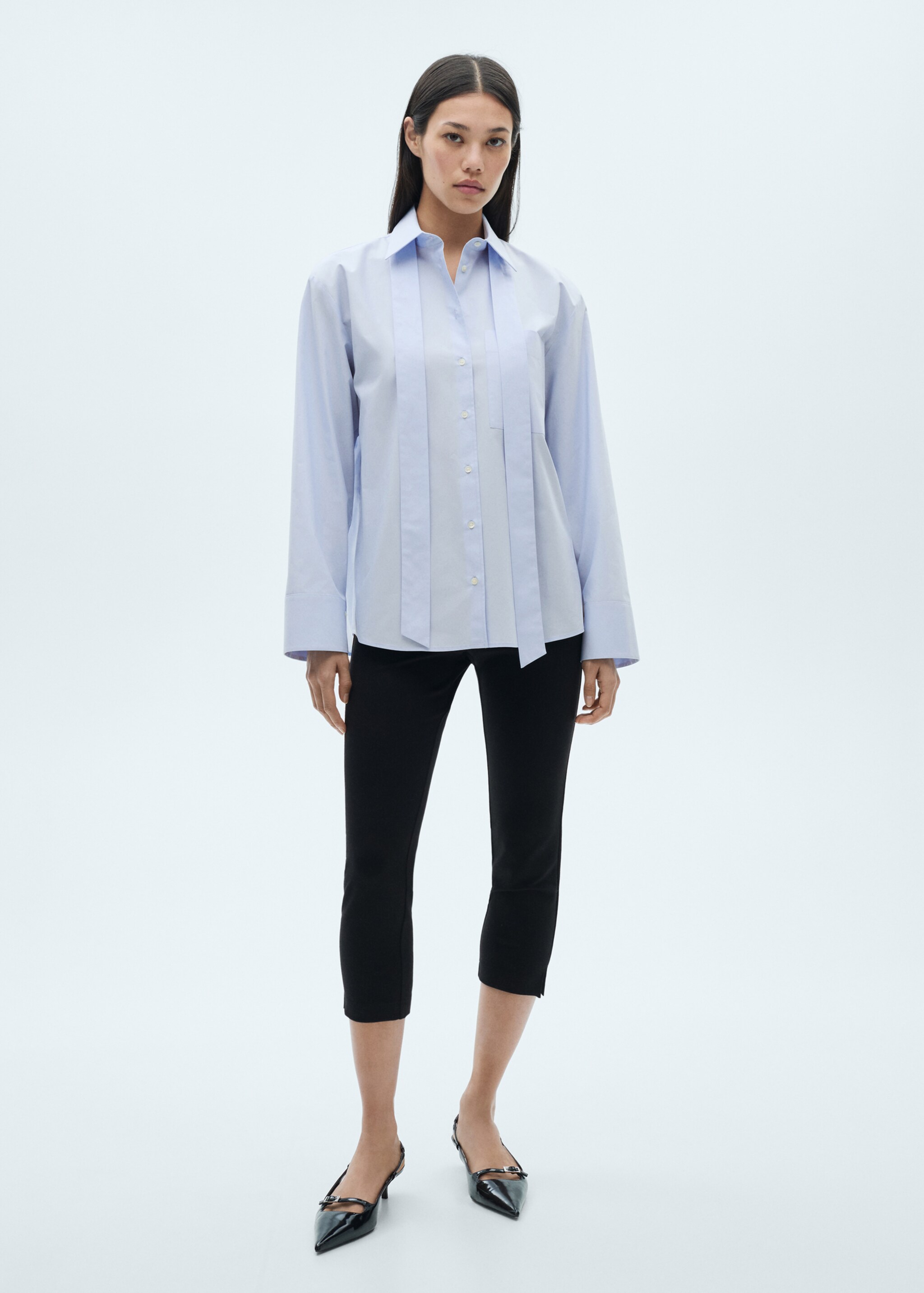 Shirt bow-tie - General plane, Sky Blue. Ref: 77097716-00.