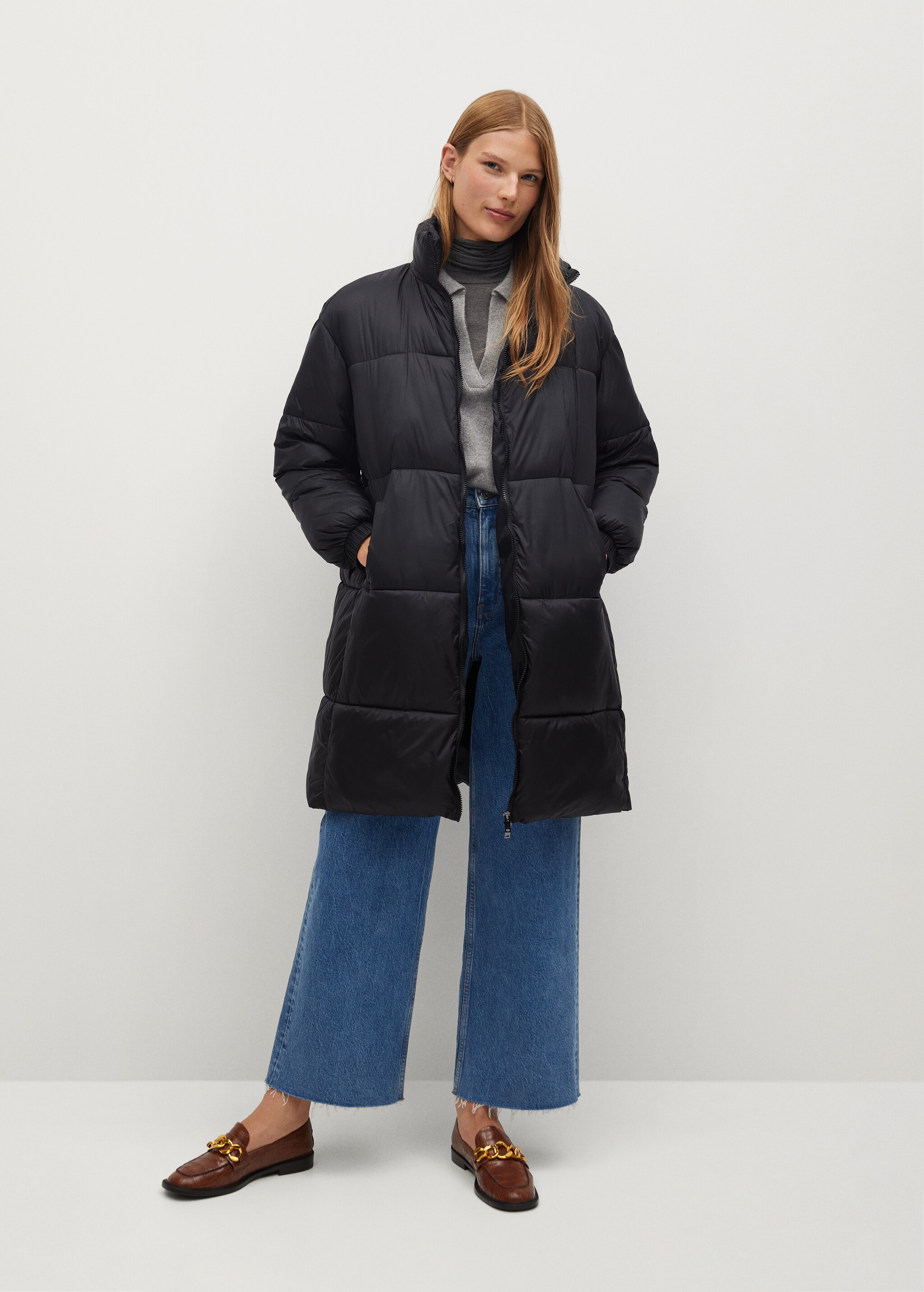 Prošívaný anorak oversize - Celkový náhled