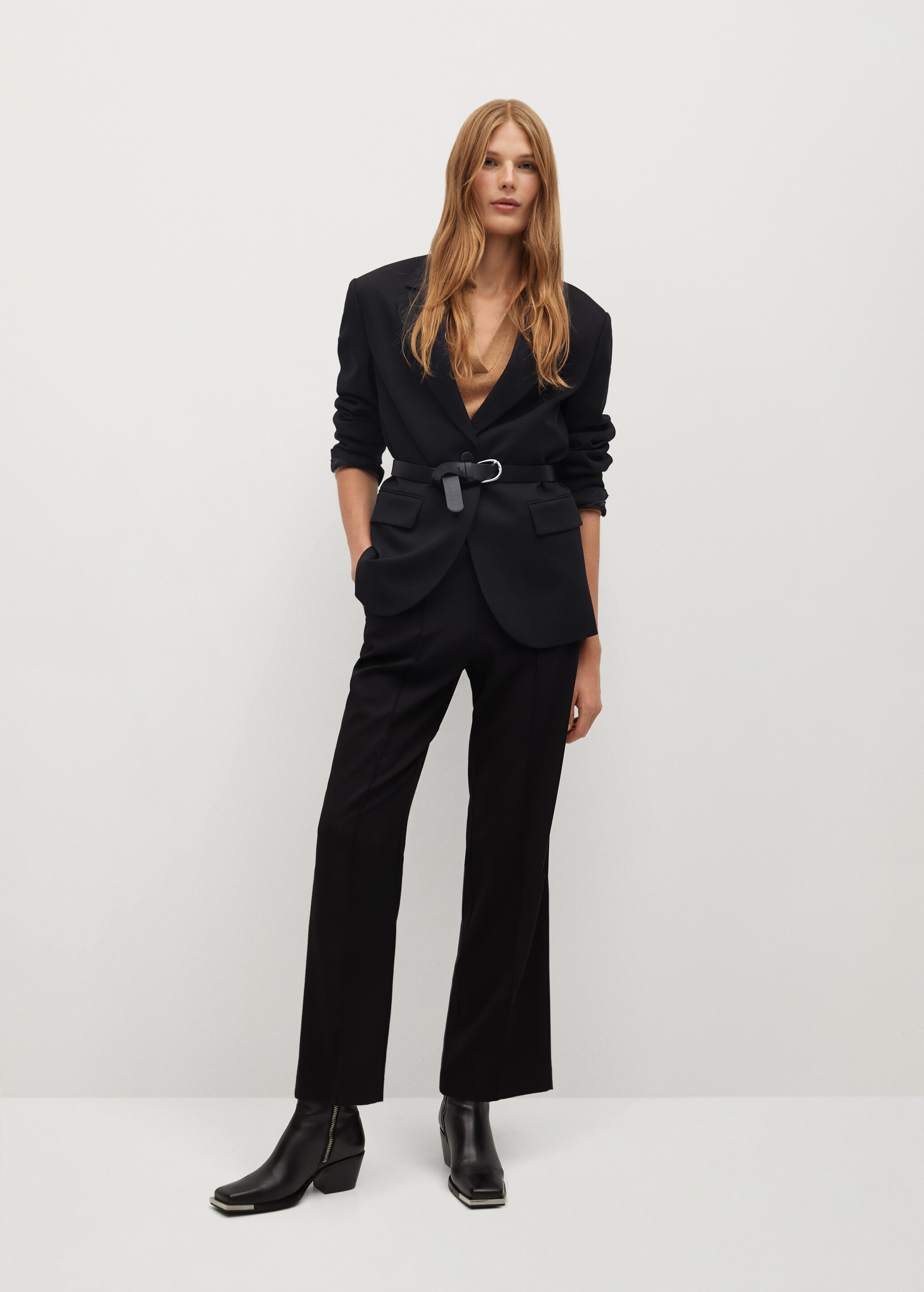 Structured suit blazer - General plane