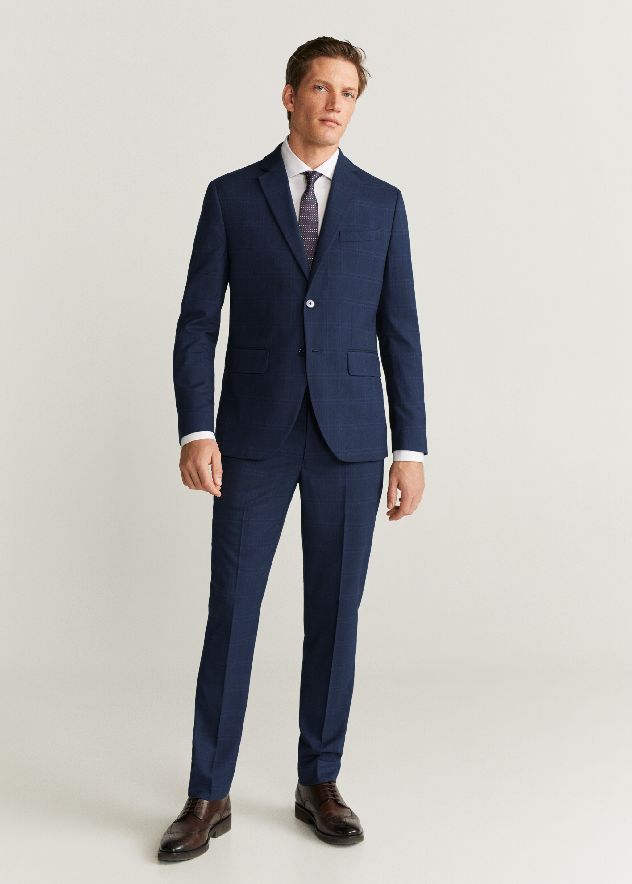Americana slim fit cuadros - Plano general
