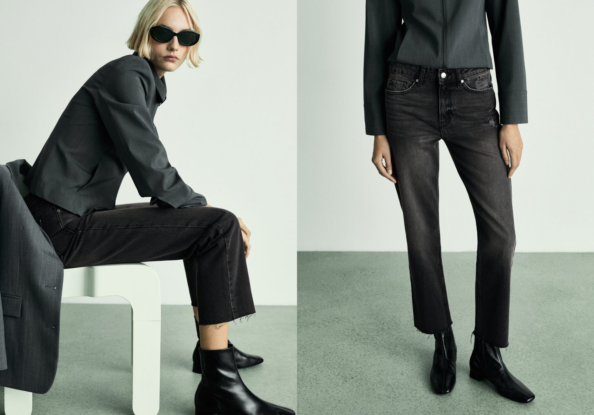 Gerade Jeans Blanca in Cropped-Länge - Panoramaansicht