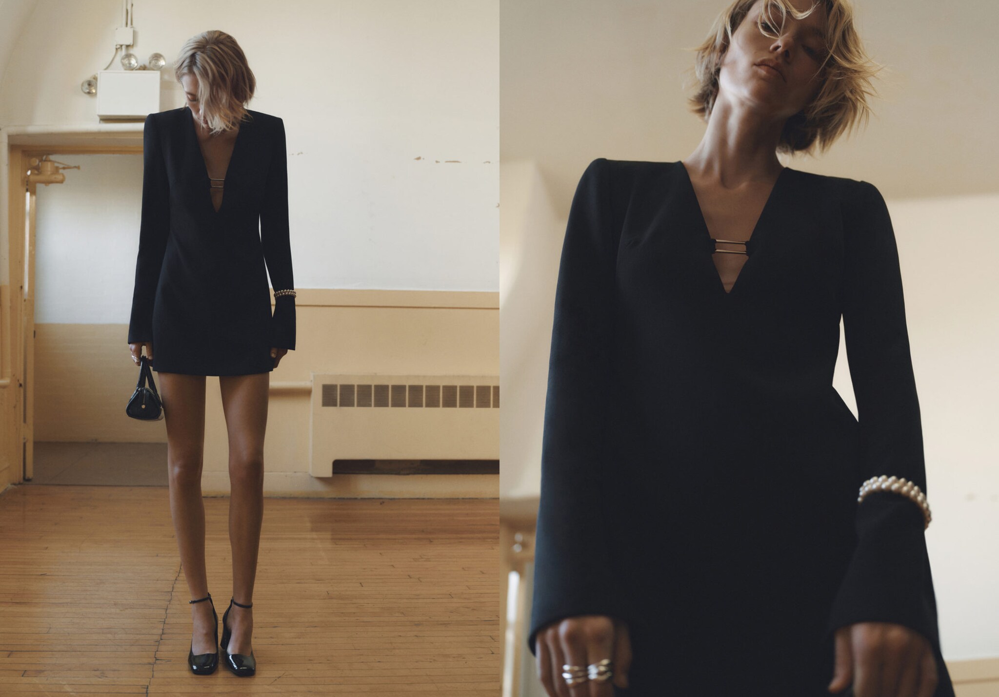 Robe col détail métallique - Plan panoramique