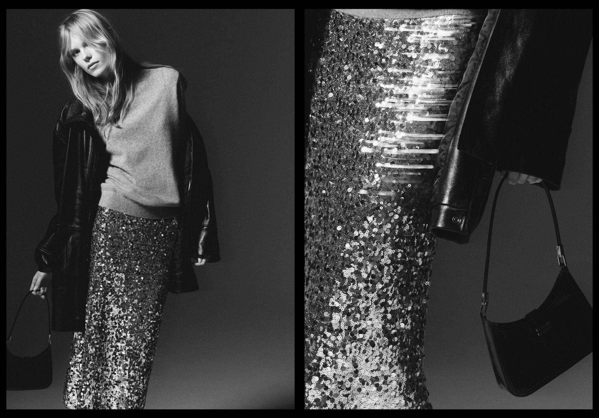 Gonna midi paillettes - Piano panoramico