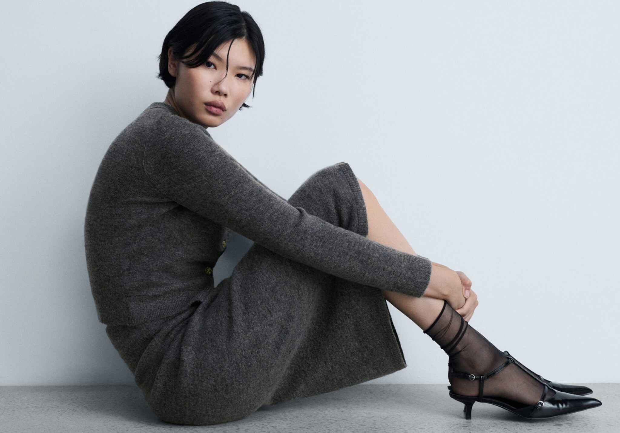 Jupe évasée maille - Plan panoramique