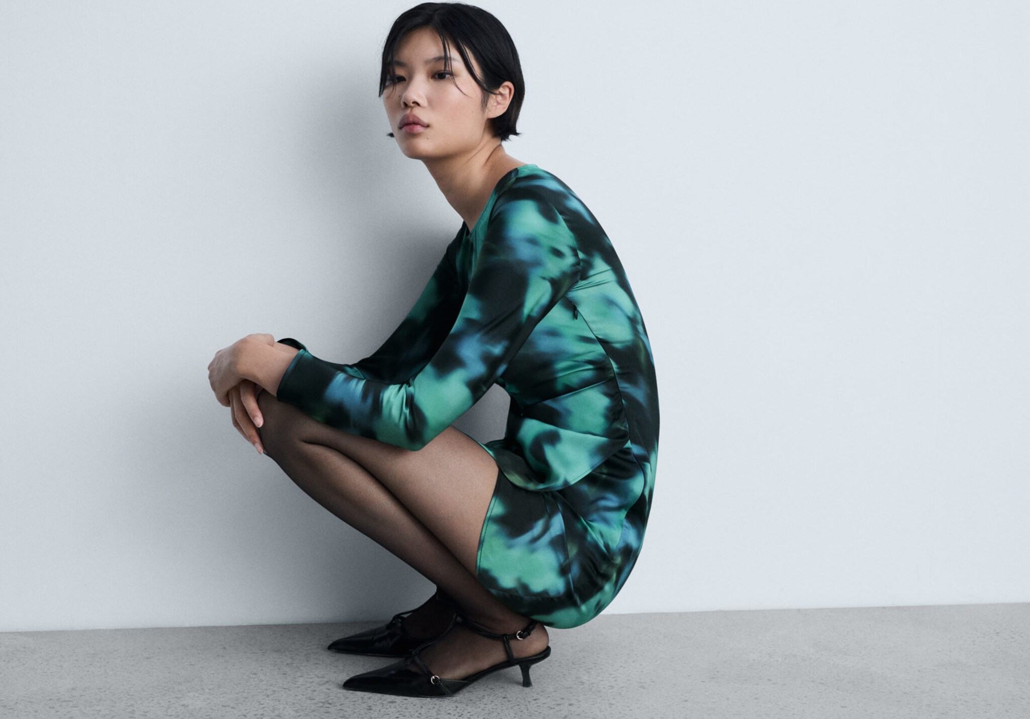 Φόρεμα κοντό τύπωμα - Πανοραμικό πλάνο