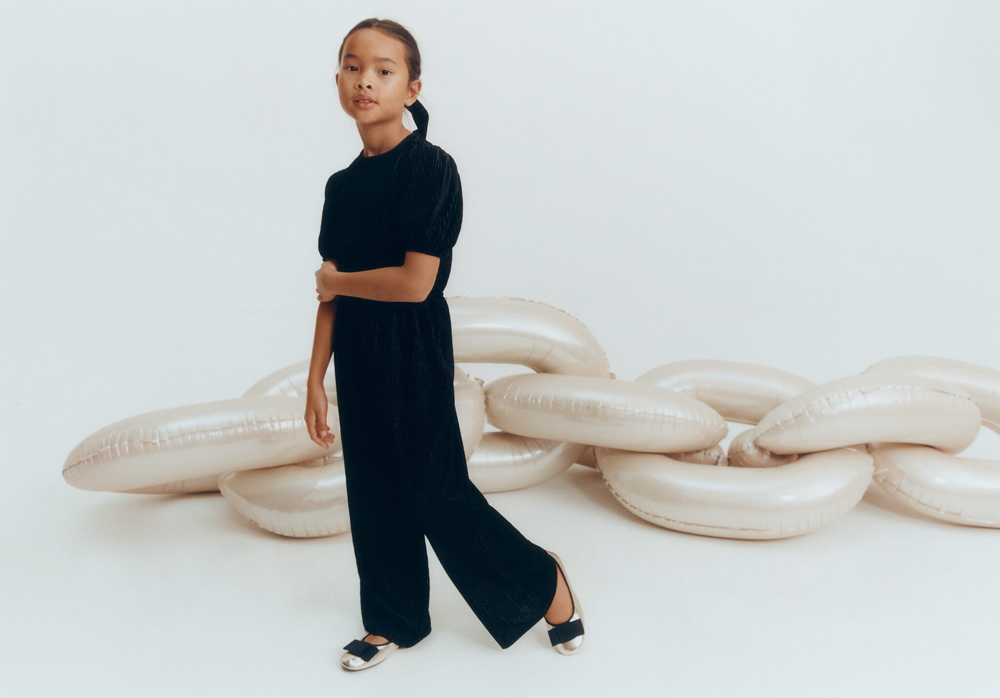 Lurex long jumpsuit - Panoramic plane