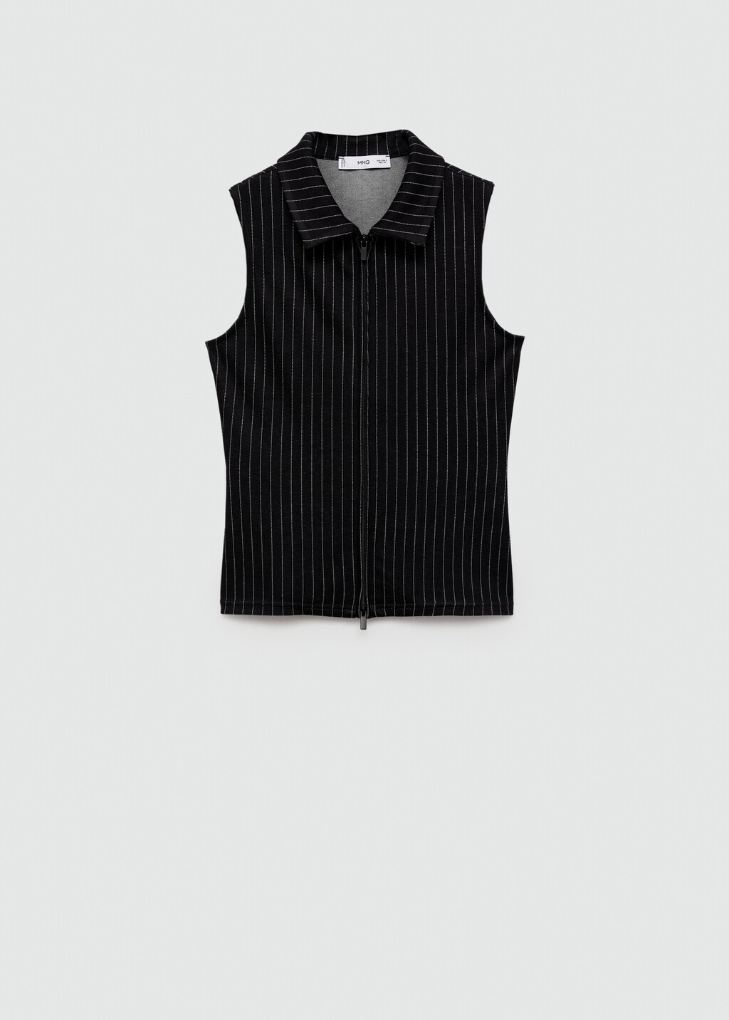 【THEAIRTOWN】striped skpt (2 color) Striped top with double zip - Women | MANGO OUTLET USA