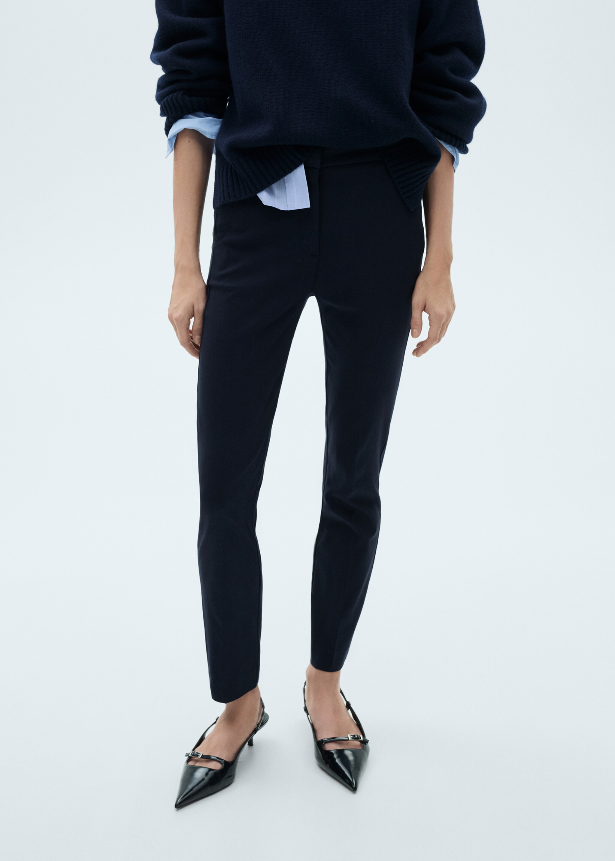 Crop skinny pants - Medium plane, Dark Navy. Ref: 83700555-00.